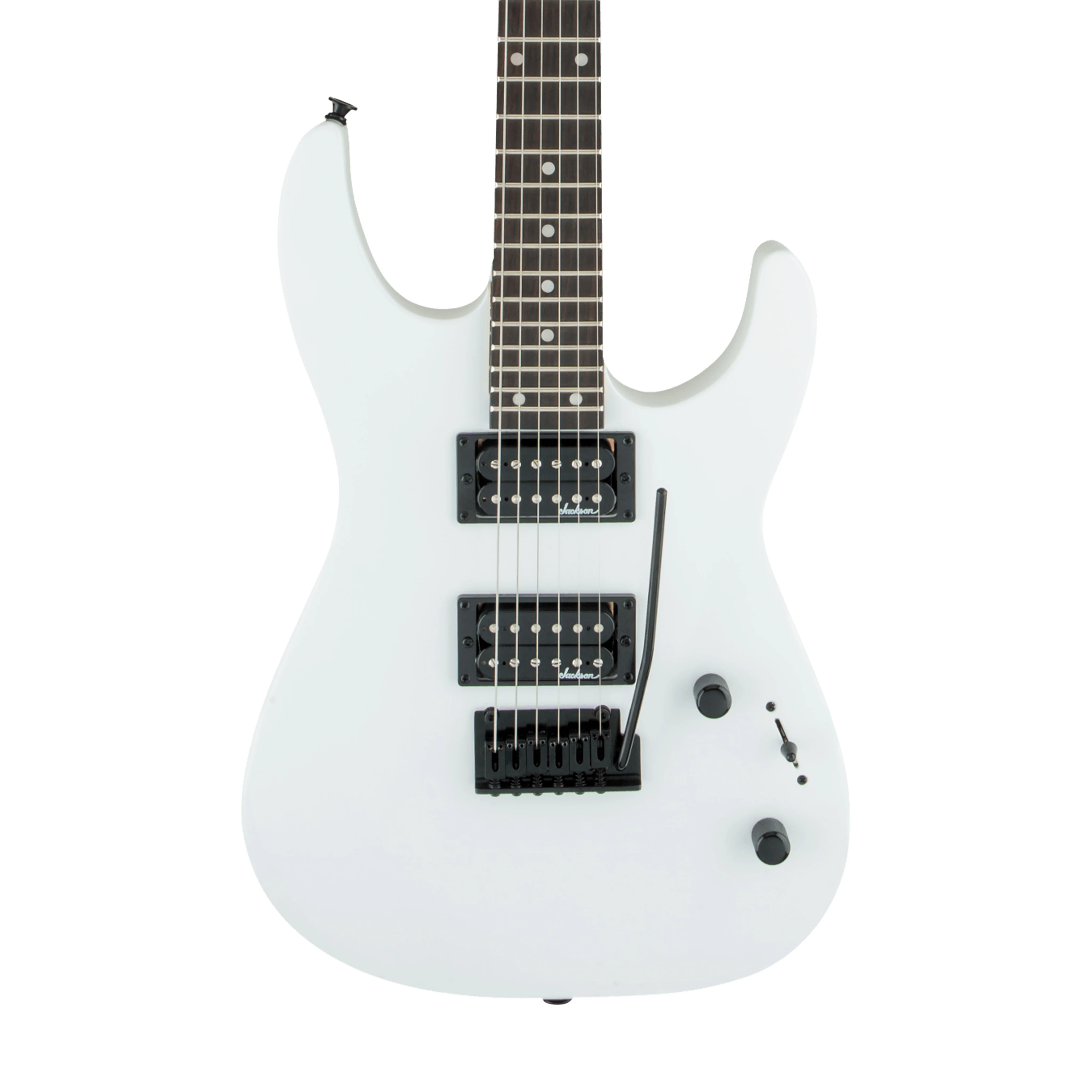 Jackson JS Series Dinky JS12 Electric Guitar, Amaranth FB, White - Image 3