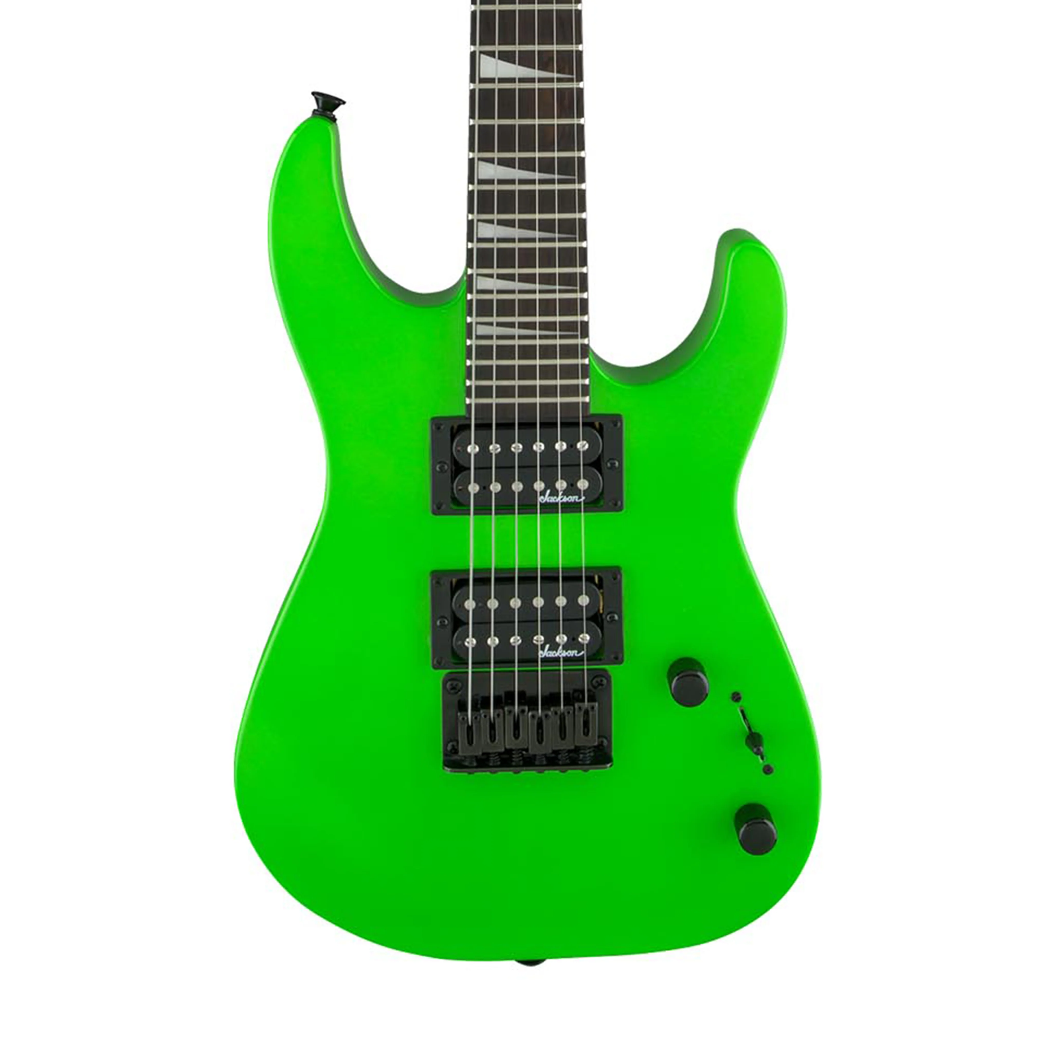Jackson JS Series Dinky Minion JS1X Electric Guitar, Amaranth FB, Neon Green - Image 3