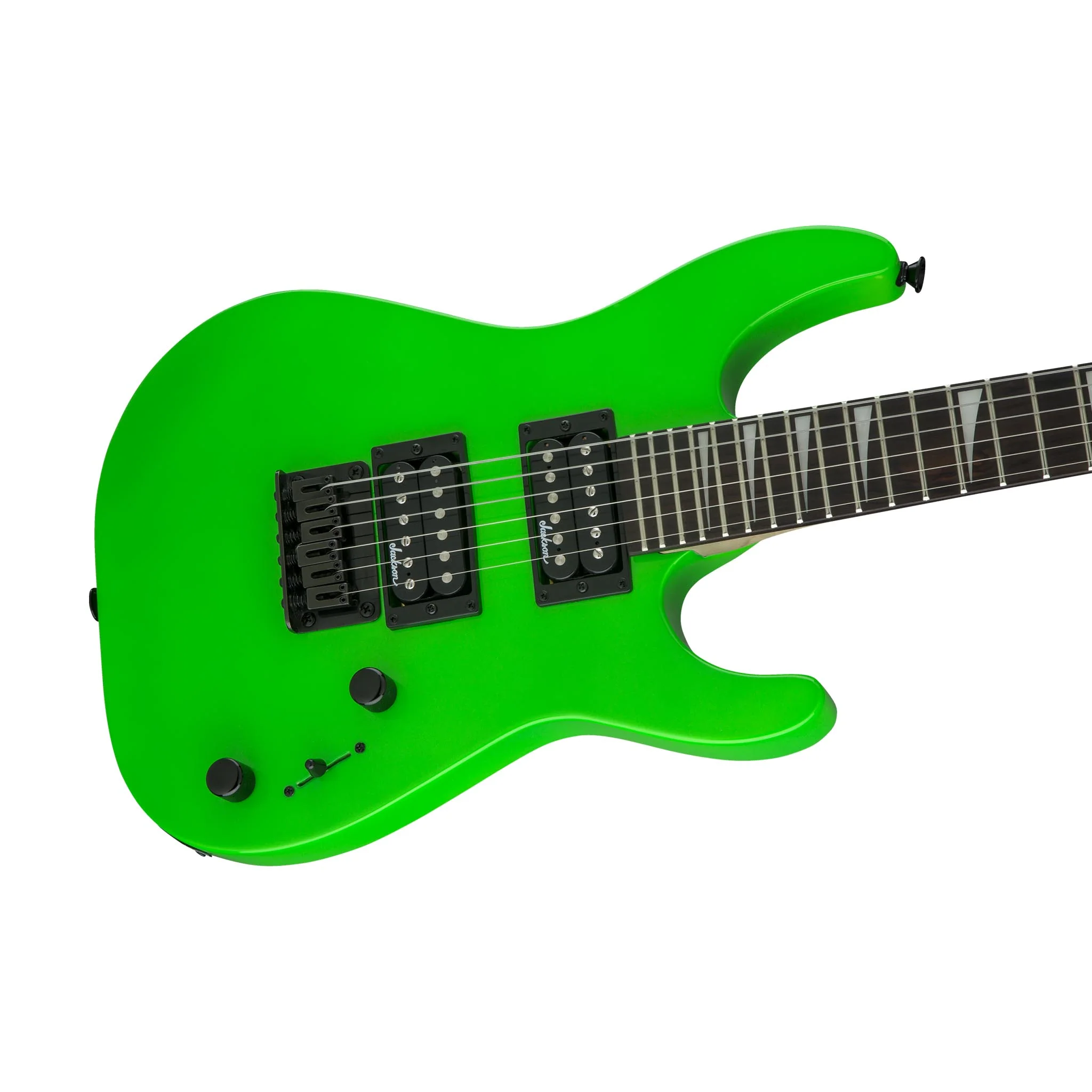 Jackson JS Series Dinky Minion JS1X Electric Guitar, Amaranth FB, Neon Green - Image 5