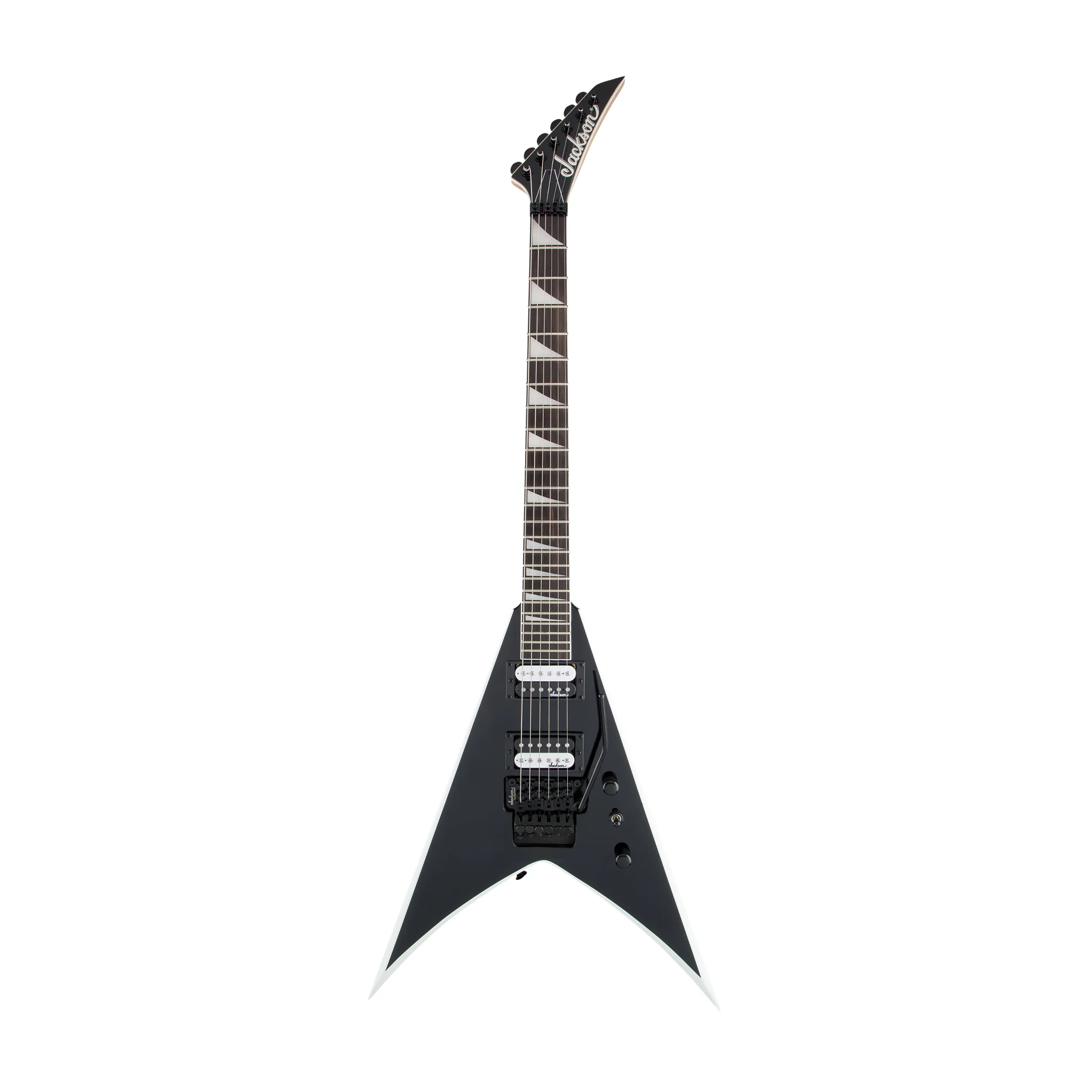 Jackson JS Series King V JS32 Electric Guitar, Amaranth FB, Black with White Bevels