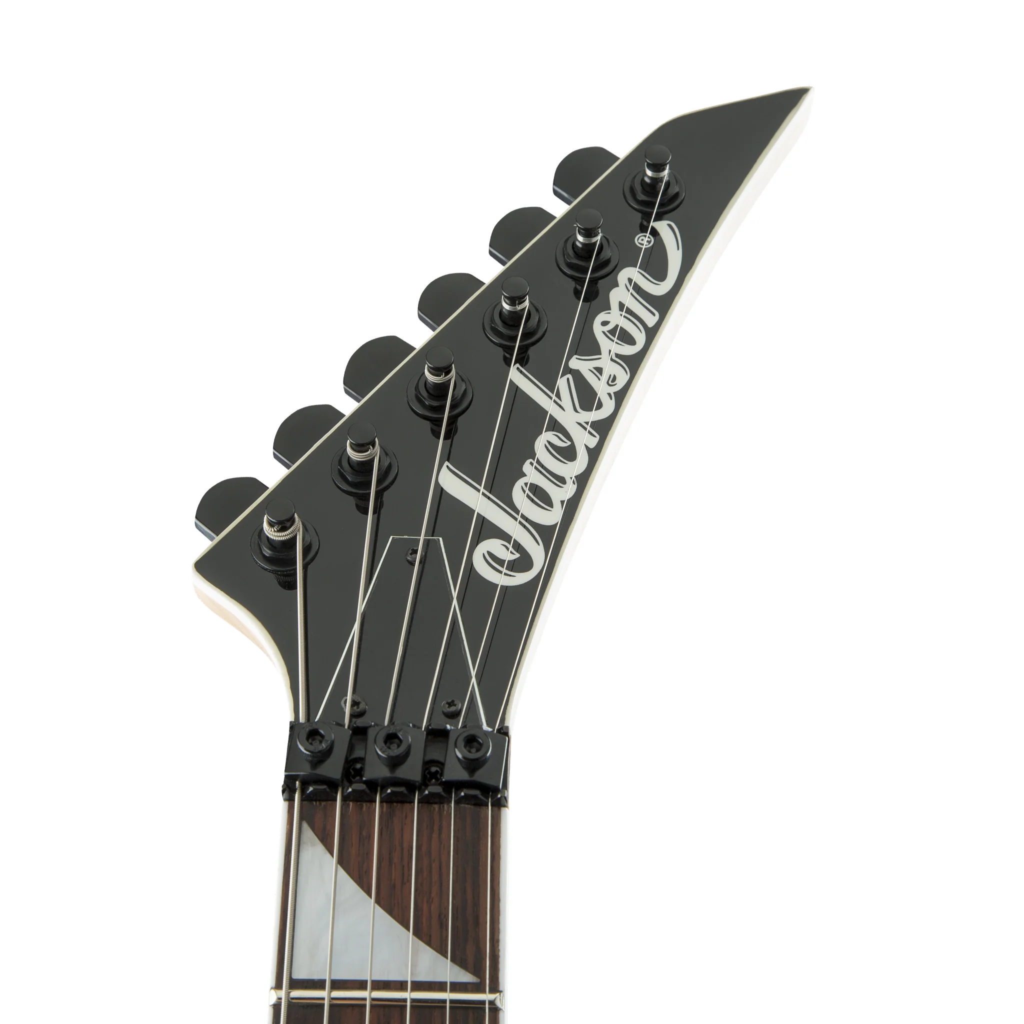 Jackson JS Series King V JS32 Electric Guitar, Amaranth FB, White with Black Bevels - Image 6