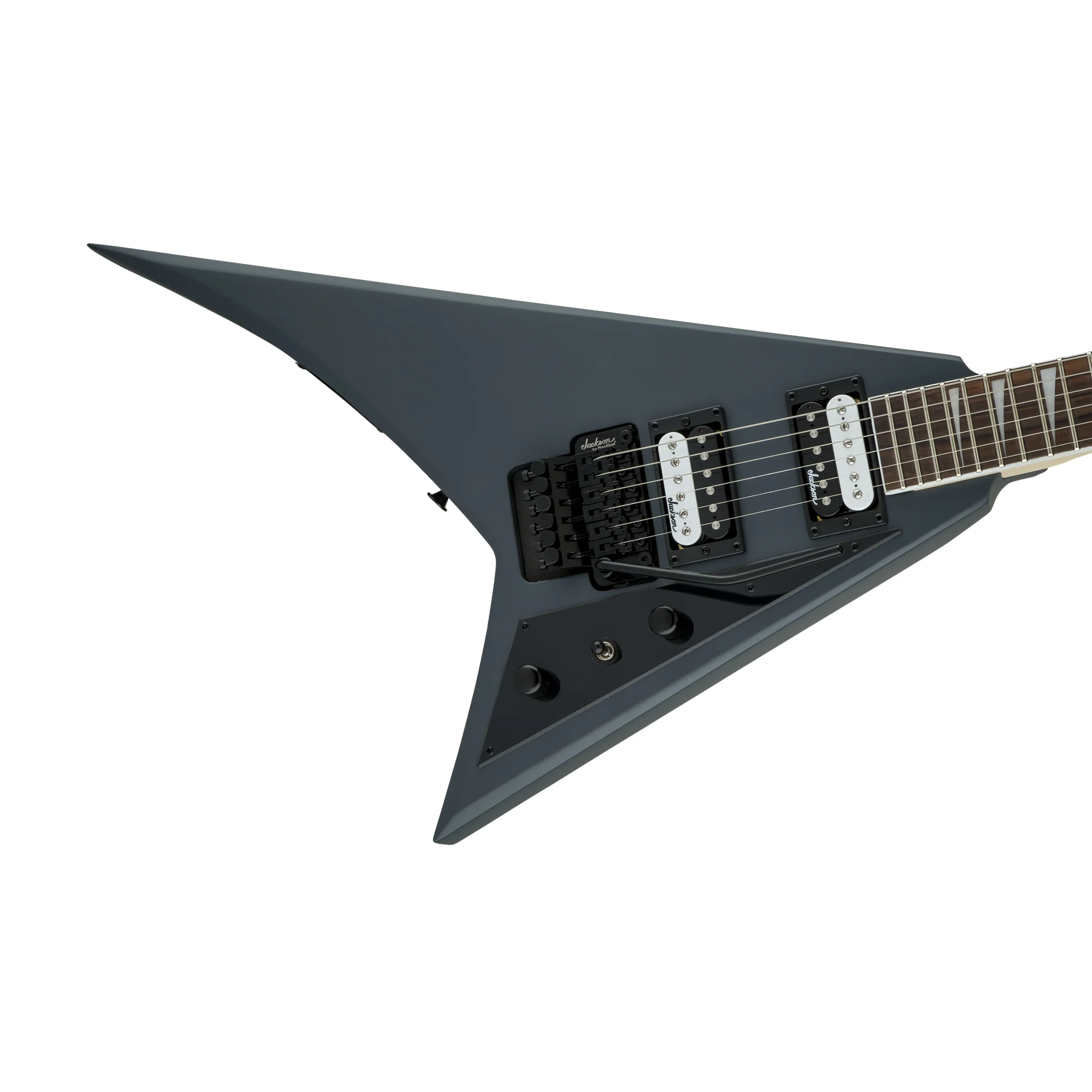 Jackson JS Series Rhoads JS32 Electric Guitar, Amaranth FB, Satin Gray - Image 5
