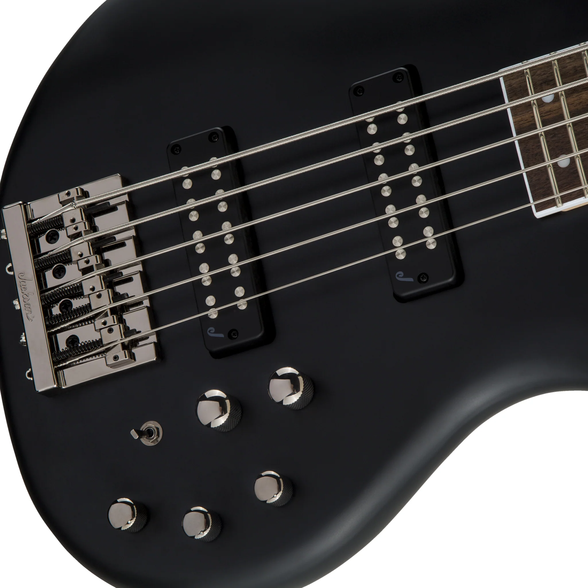 Jackson JS Series Spectra JS3 5-String Bass Guitar, Laurel FB, Satin Black - Image 4