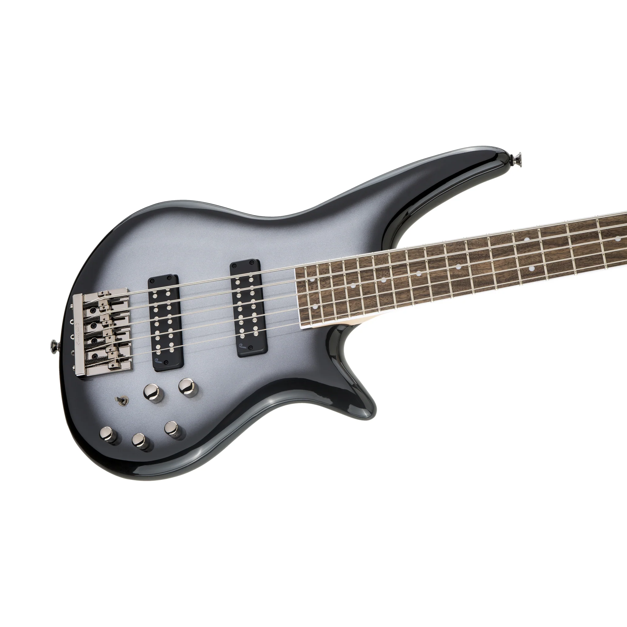 Jackson JS Series Spectra JS3 5-String Bass Guitar, Laurel FB, Silverburst - Image 3