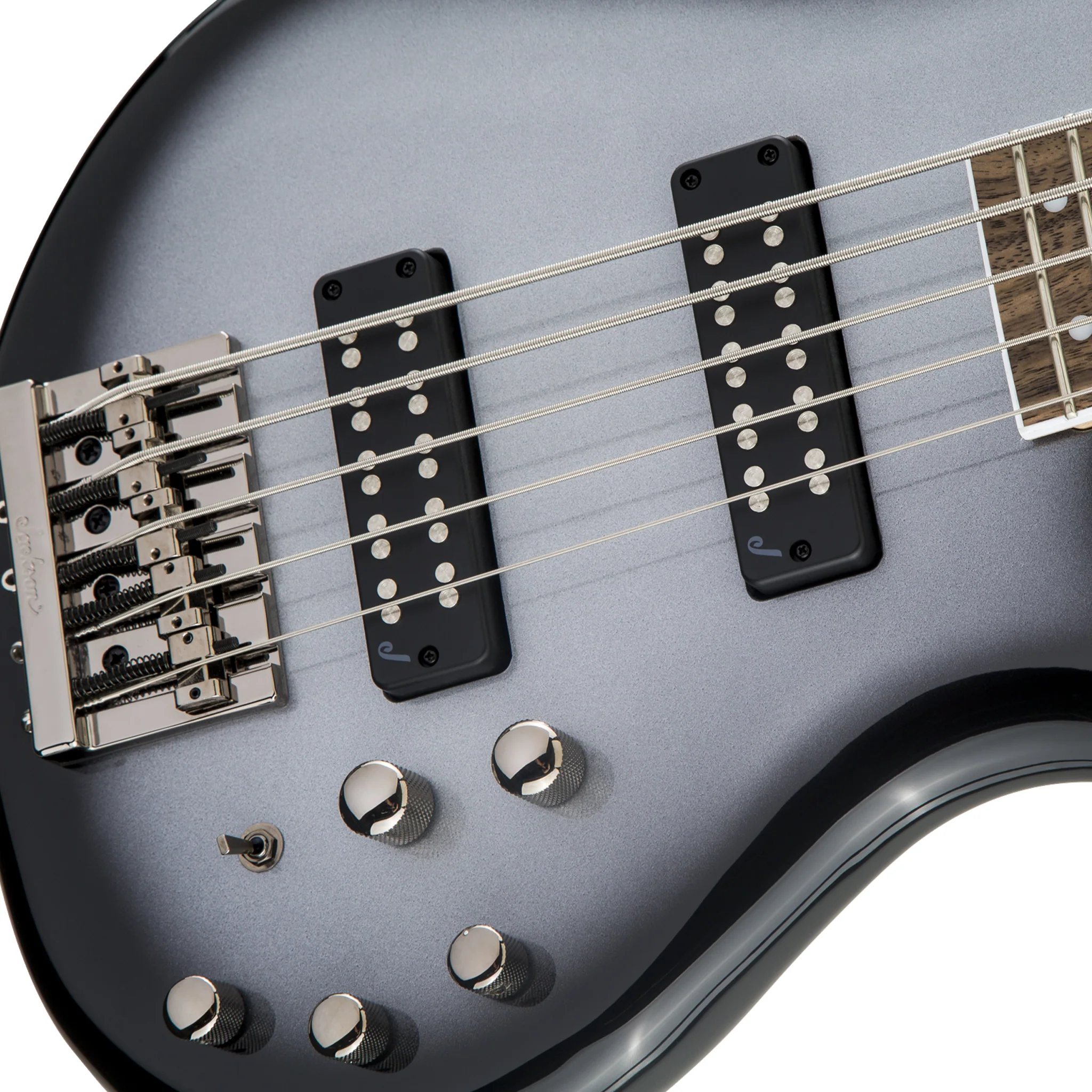 Jackson JS Series Spectra JS3 5-String Bass Guitar, Laurel FB, Silverburst - Image 4
