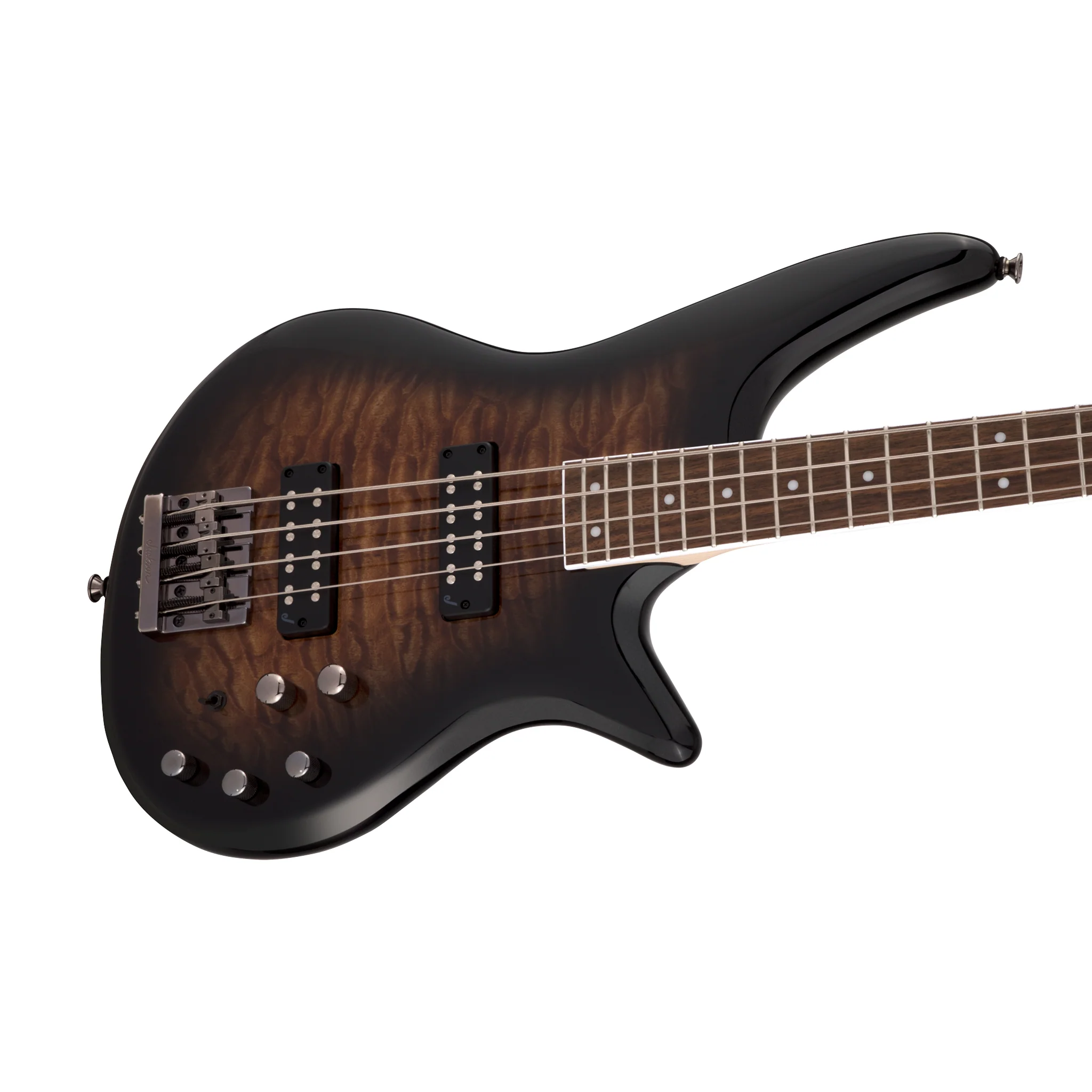 Jackson JS Series Spectra JS3Q Bass Guitar, Laurel FB, Dark Sunburst - Image 3
