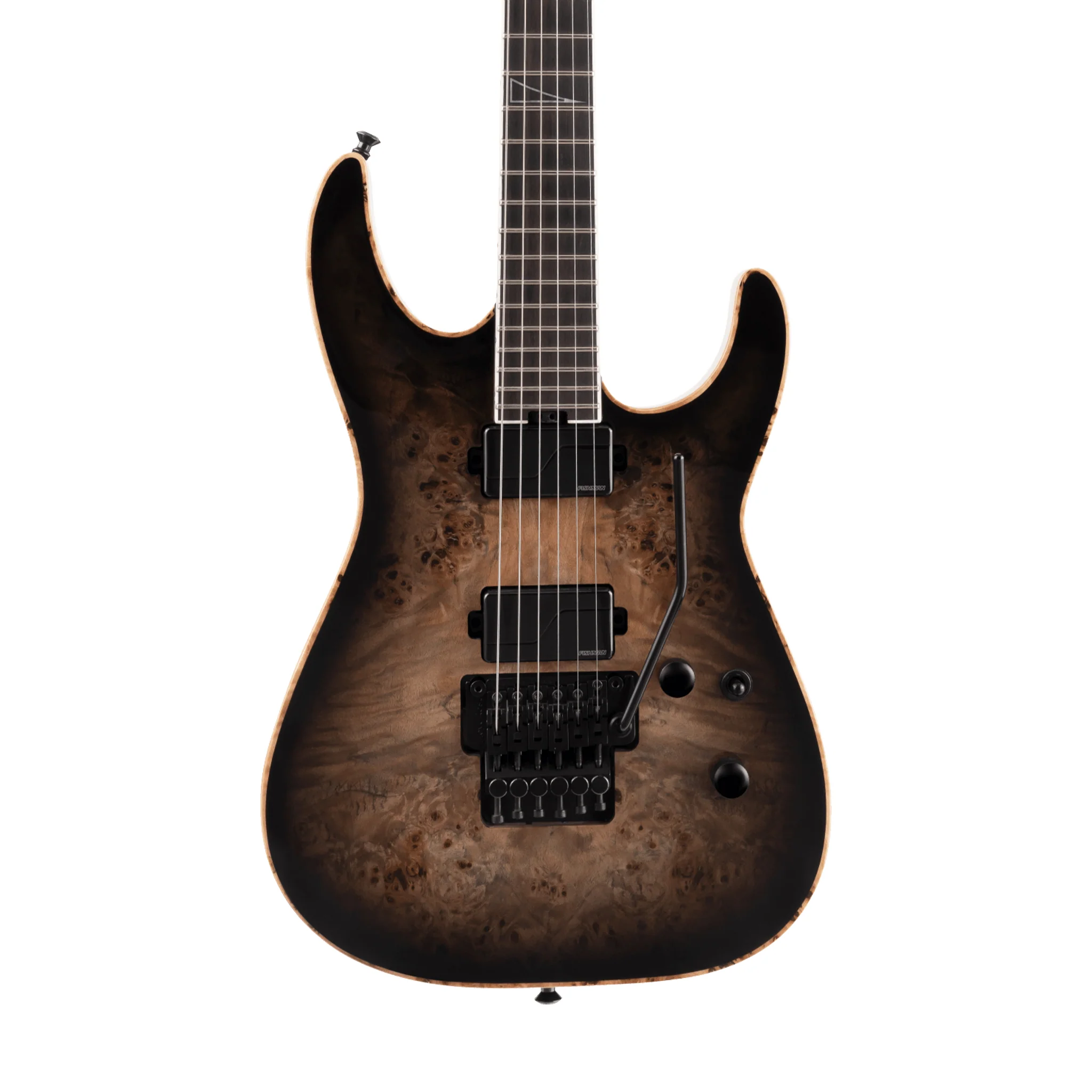 Jackson Ltd Ed Wildcard Series Soloist SL2P Electric Guitar, Ebony FB, Transparent Black Burst w/Pop - Image 3