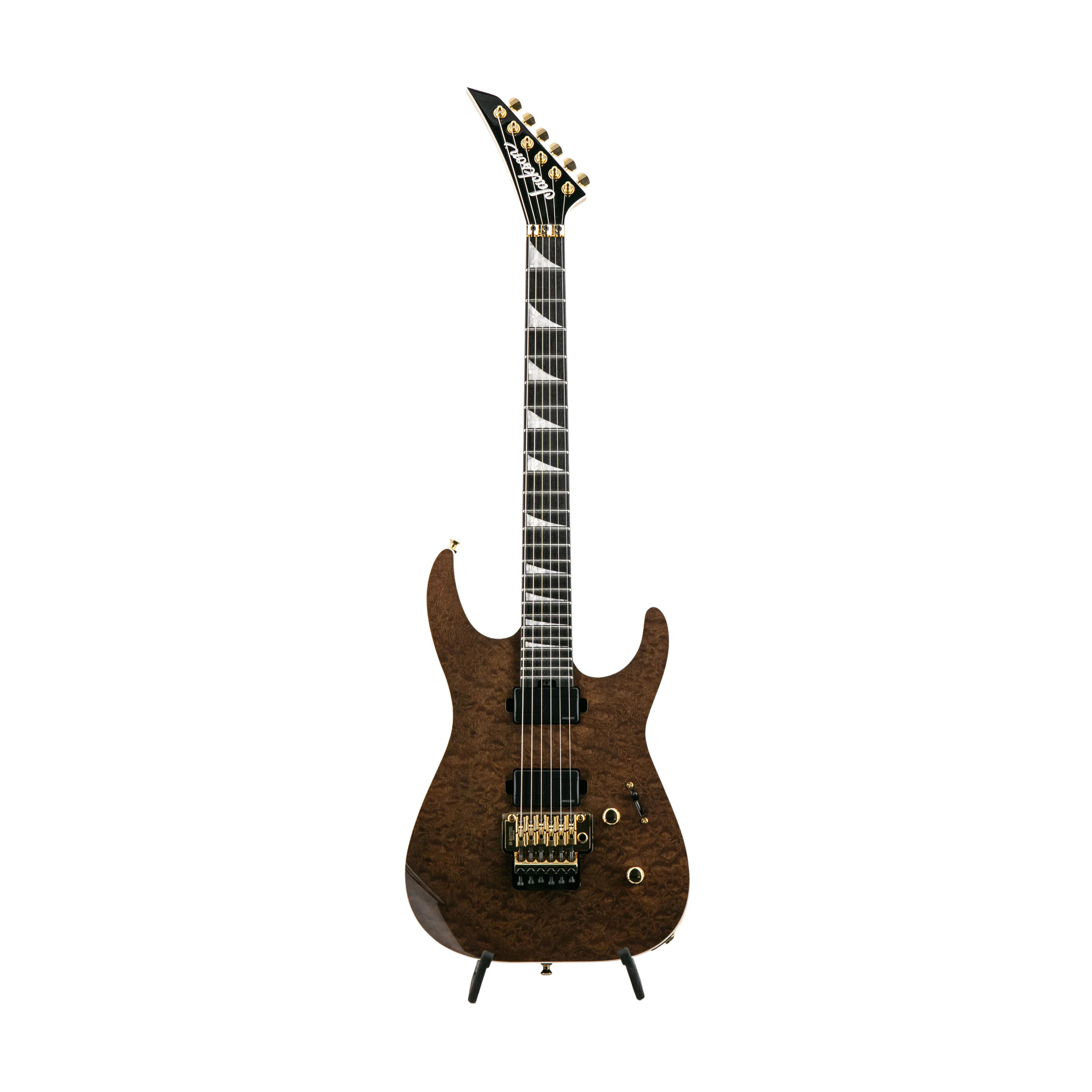 Jackson MJ Series Dinky DKRP Burl Mahogany Fluence Electric Guitar, Ebony FB, Dark Mocha