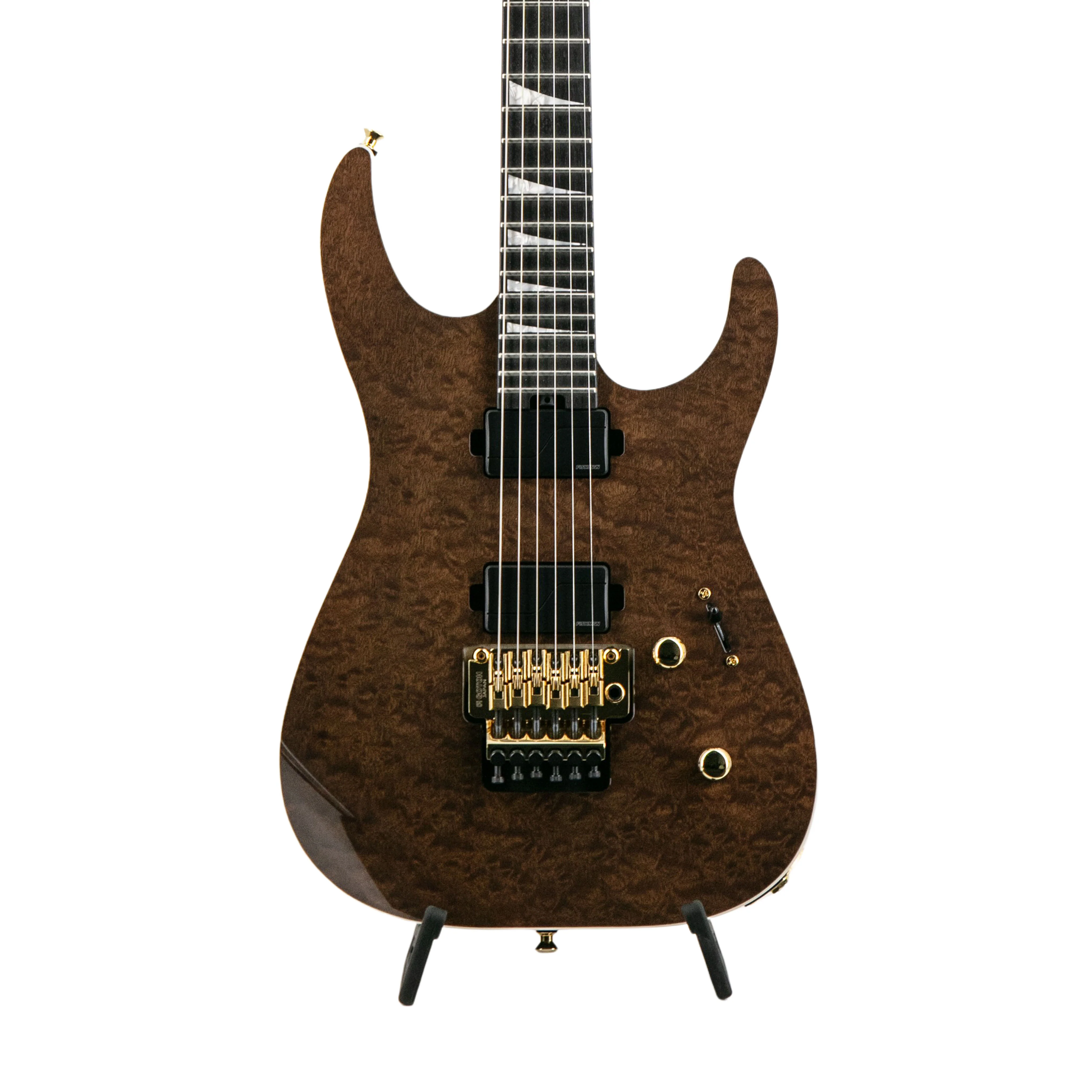 Jackson MJ Series Dinky DKRP Burl Mahogany Fluence Electric Guitar, Ebony FB, Dark Mocha - Image 3