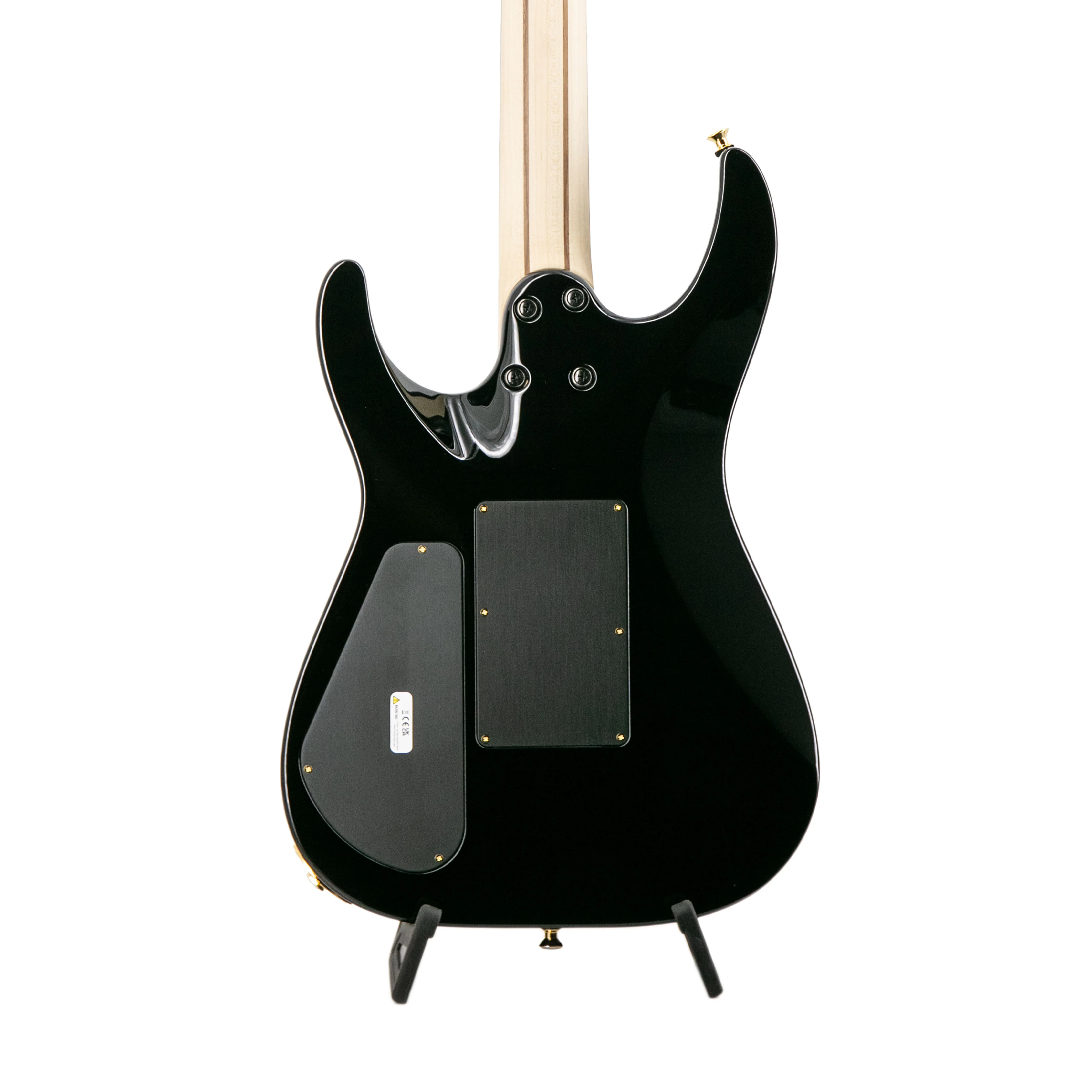 Jackson MJ Series Dinky DKRP Flame Maple Fluence Electric Guitar, Ebony FB, Amber Burst - Image 4