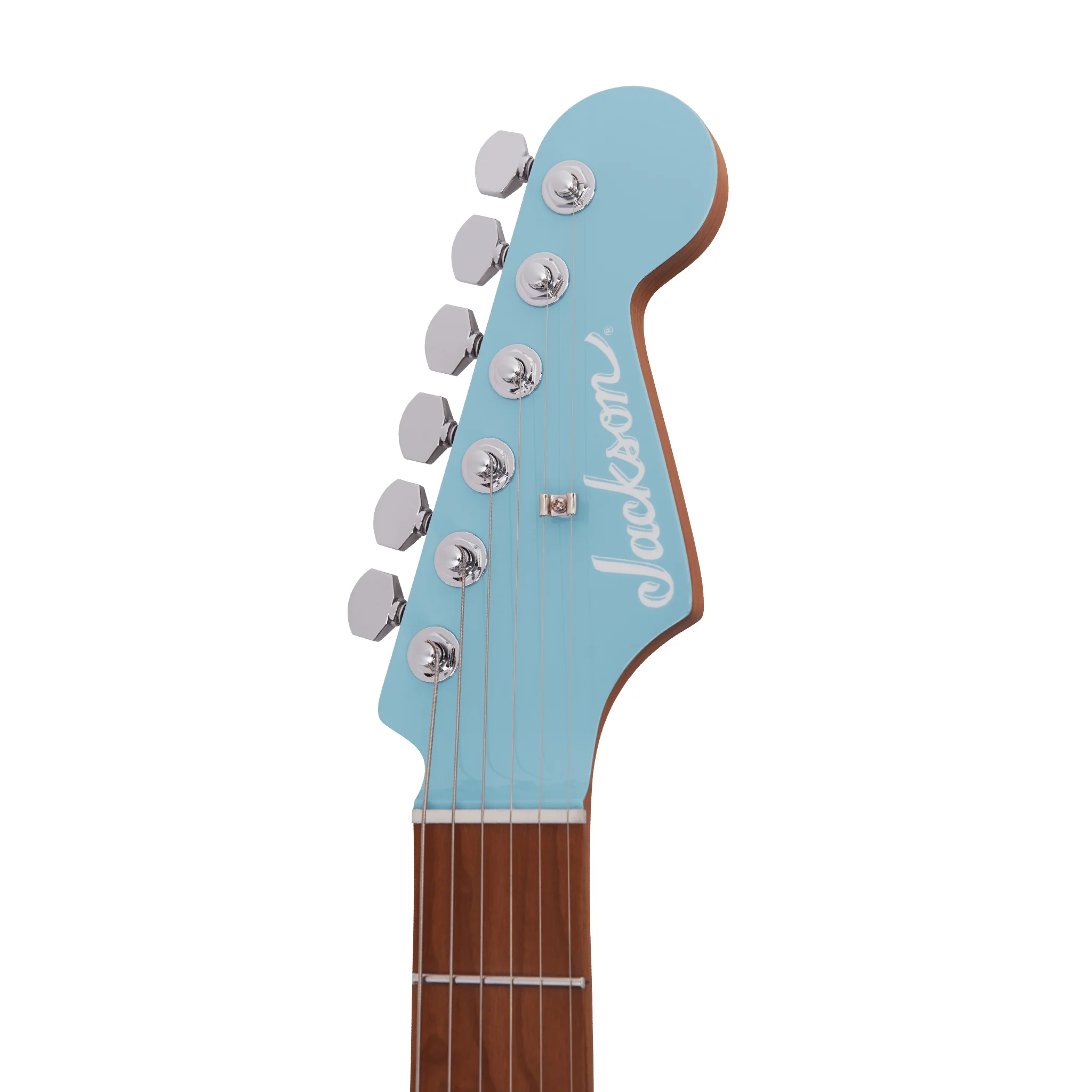Jackson MJ Series Signature Misha Mansoor So-Cal 2PT Electric Guitar, Maple FB, Daphne Blue - Image 4