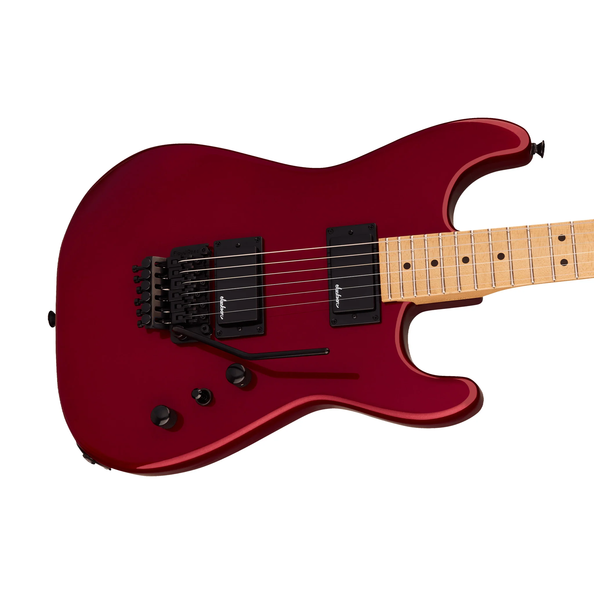 Jackson Pro Origins 1985 San Dimas SD1 HH Electric Guitar, Maple FB, Candy Apple Red - Image 5