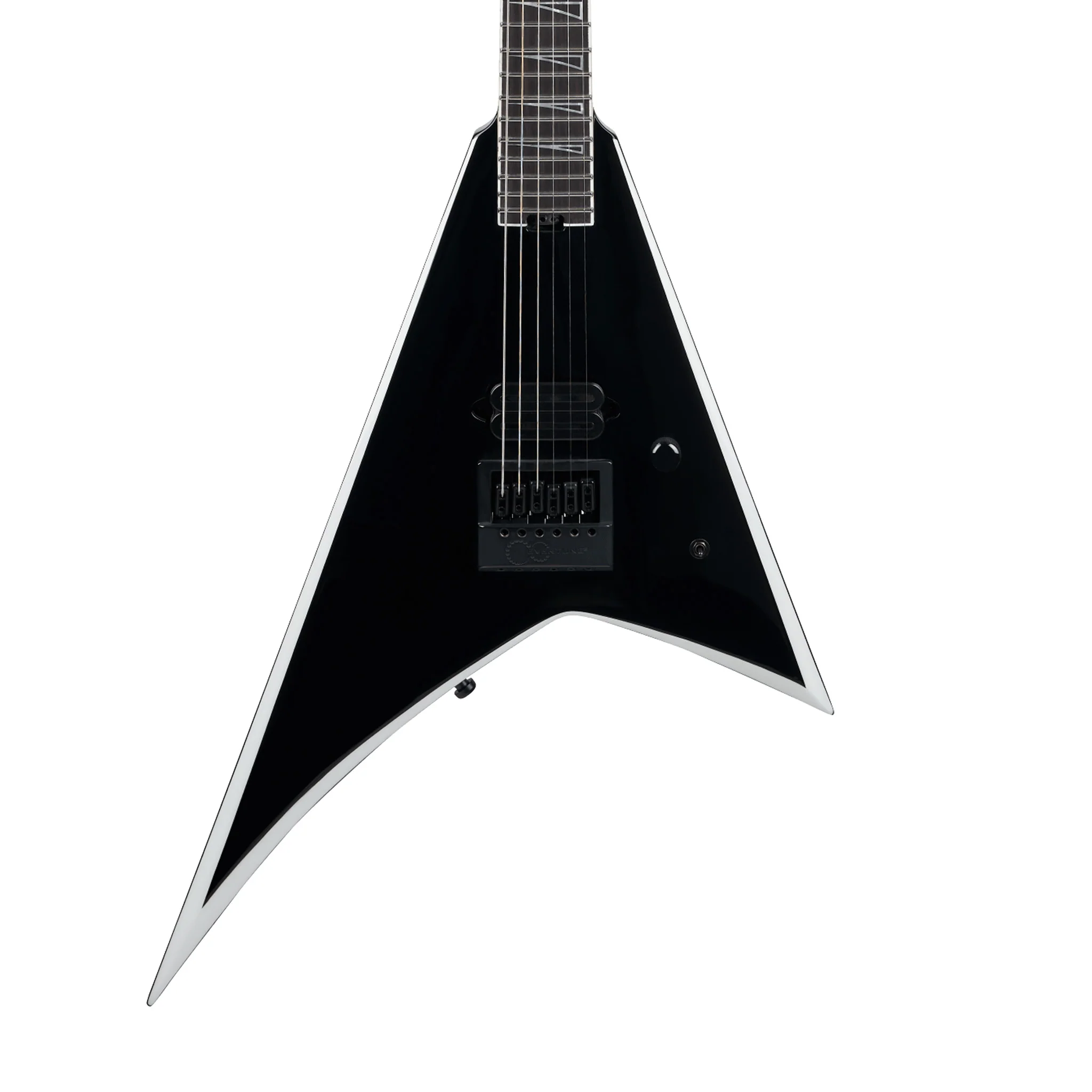 Jackson Pro Plus Series Signature Christian Andreu Rhoads RR24 Electric Guitar, Black w/White Bevels - Image 3