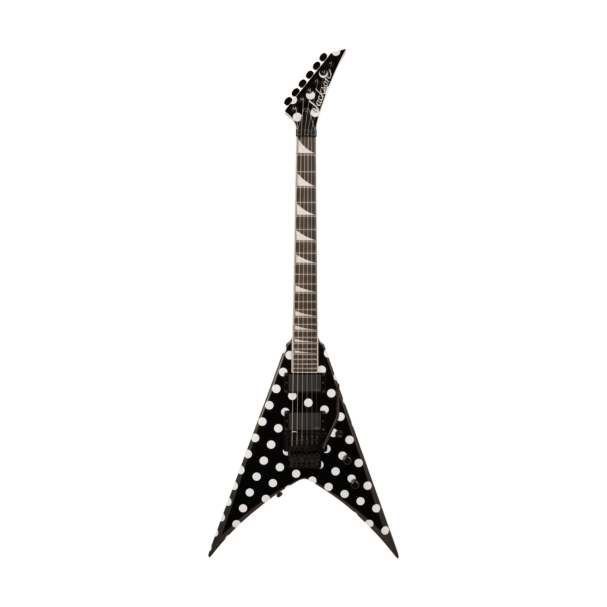 Jackson Pro Plus Signature Phil Demmel King V KV Electric Guitar, Ebony FB, Polka Dot