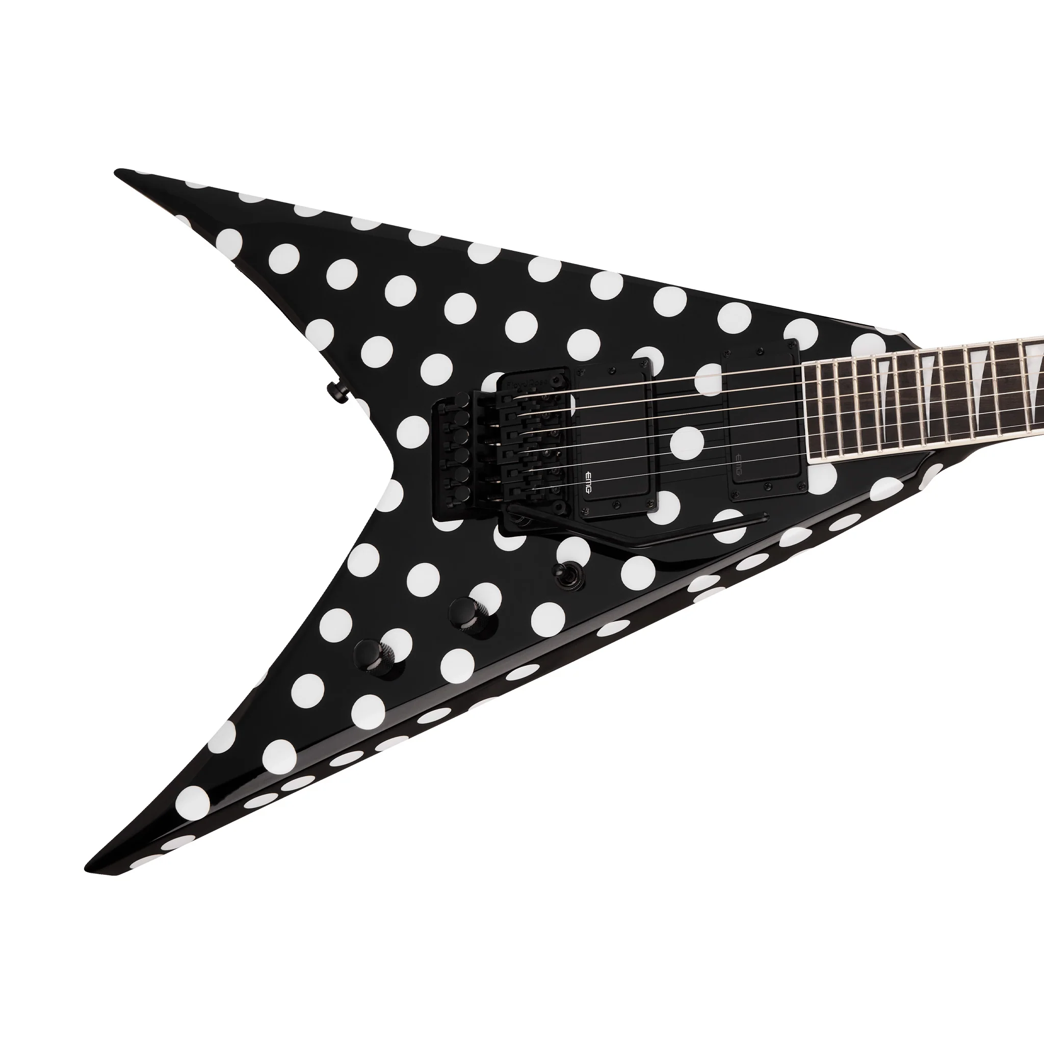 Jackson Pro Plus Signature Phil Demmel King V KV Electric Guitar, Ebony FB, Polka Dot - Image 5