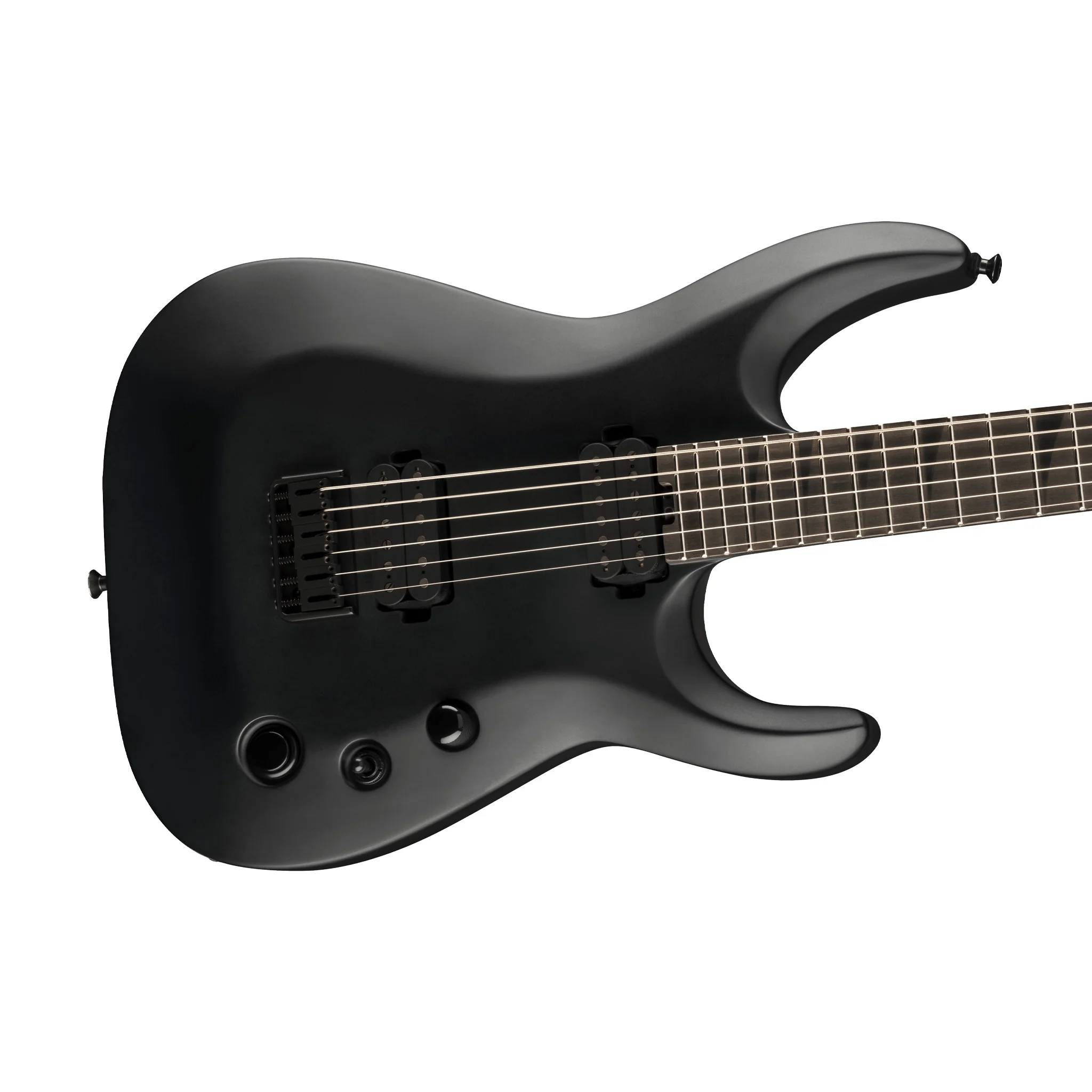 Jackson Pro Plus XT Soloist SLAT HT6 Baritone Electric Guitar, Ebony FB, Satin Black - Image 5
