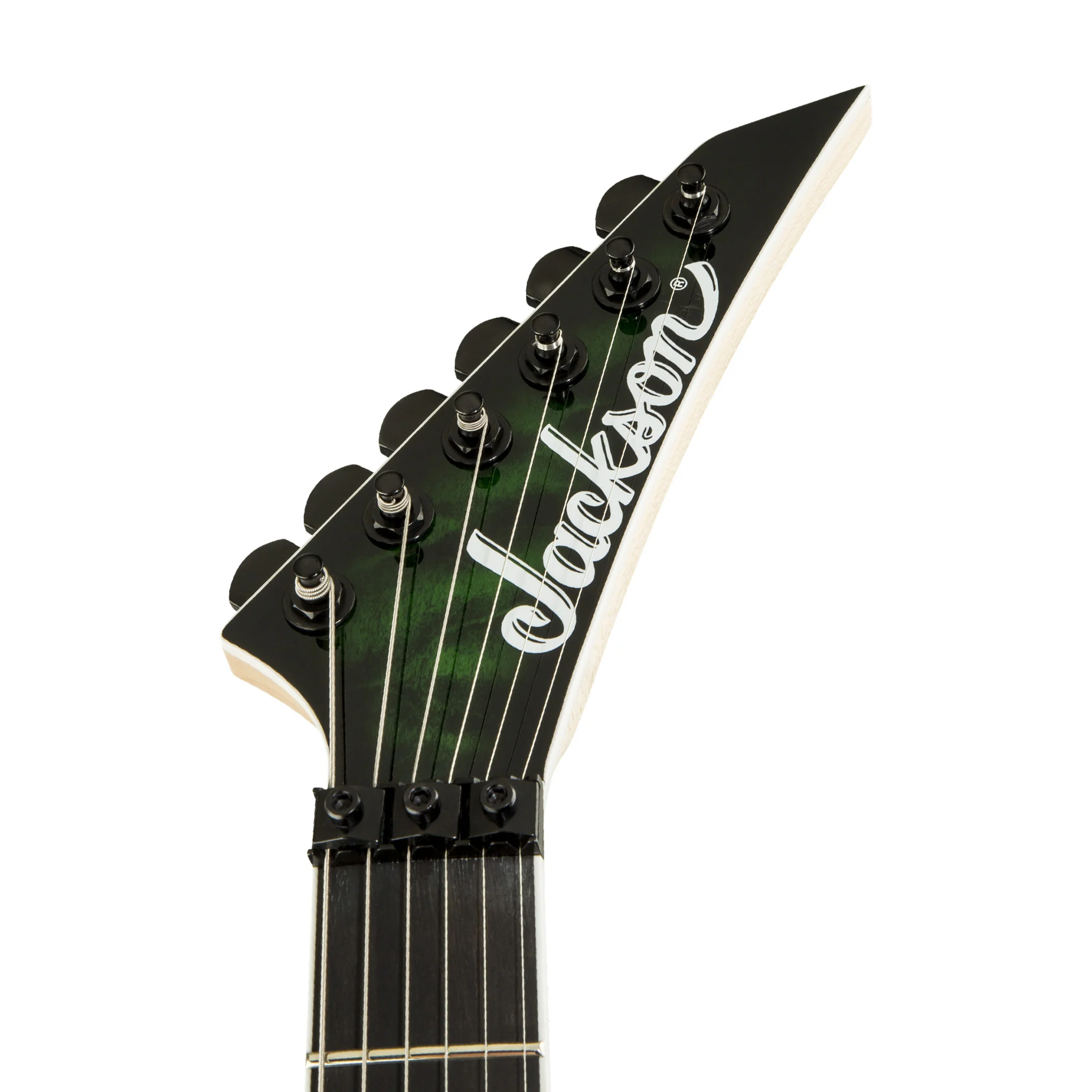 Jackson Pro Series Dinky DK2Q Electric Guitar, Ebony FB, Transparent Green Burst - Image 7