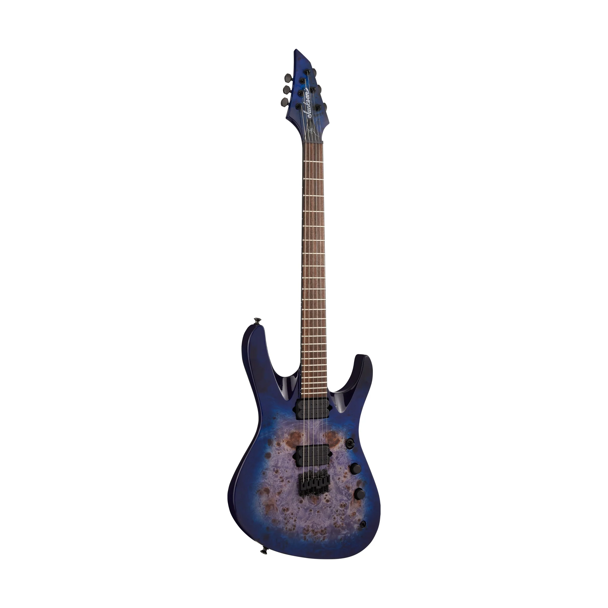 Jackson Pro Series Signature Chris Broderick Soloist HT6P Electric Guitar, Laurel FB, Transparent Blue - Image 3