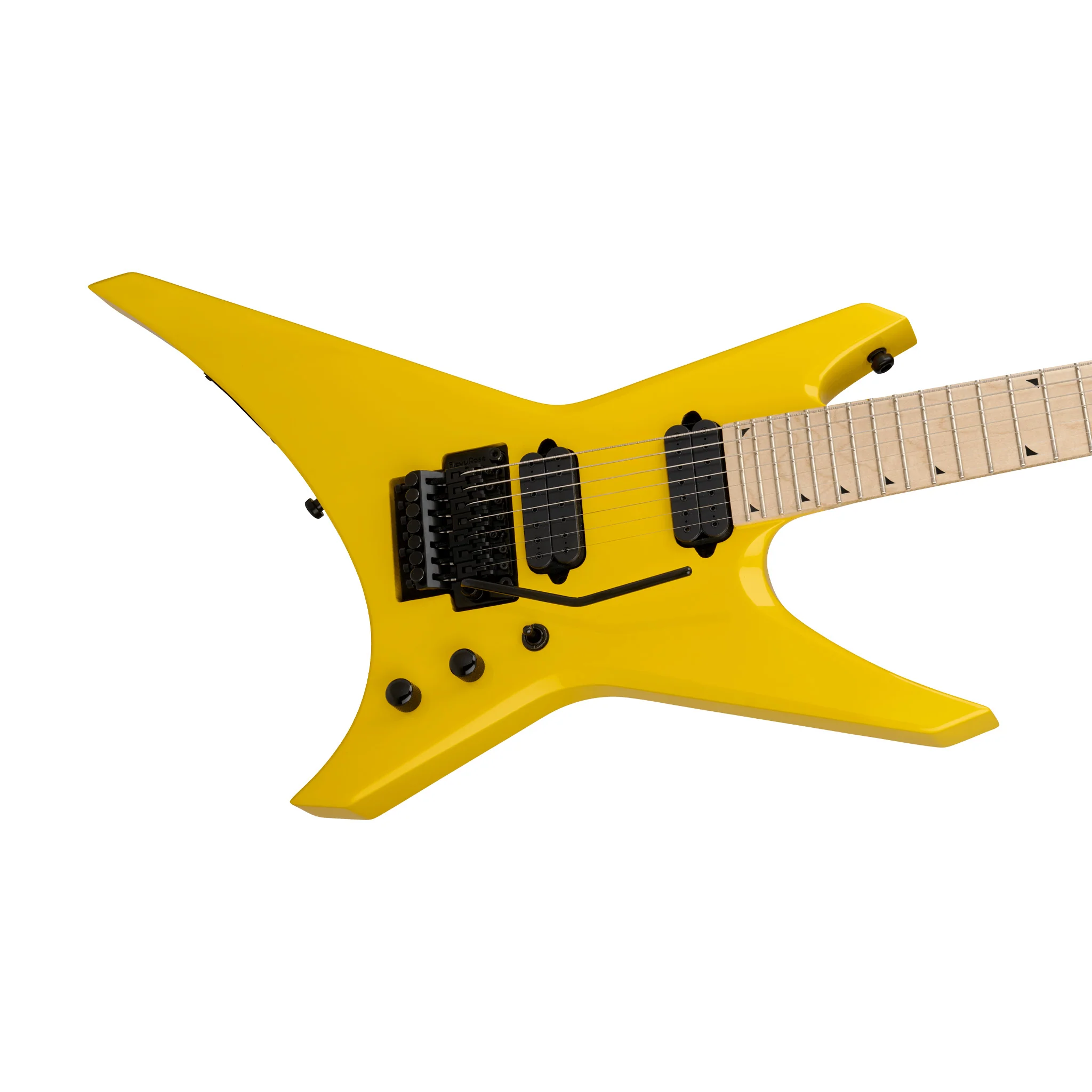 Jackson Pro Series Signature Dave Davidson Warrior WR7 Electric Guitar, Ebony FB, Ferrari Yellow - Image 5