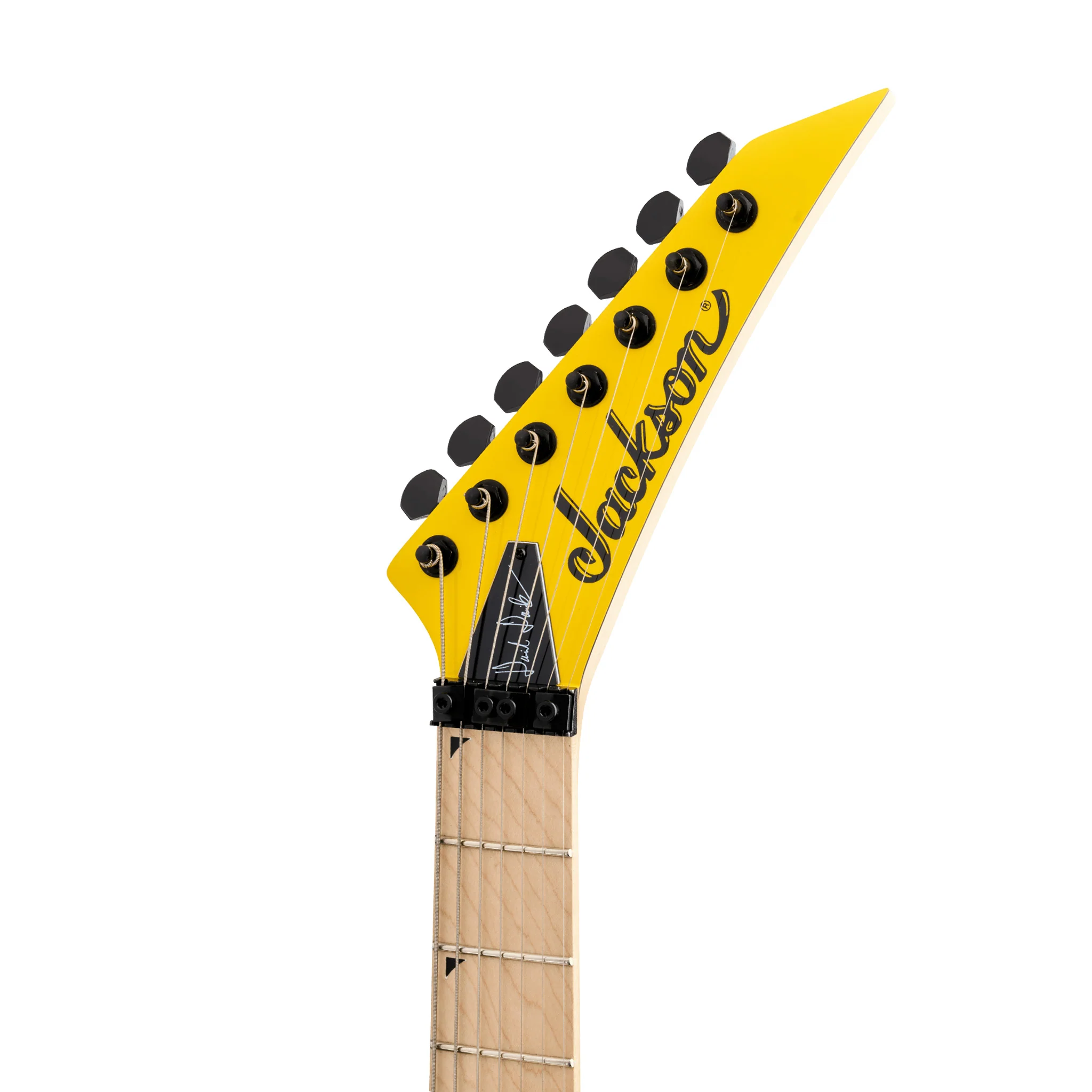 Jackson Pro Series Signature Dave Davidson Warrior WR7 Electric Guitar, Ebony FB, Ferrari Yellow - Image 6