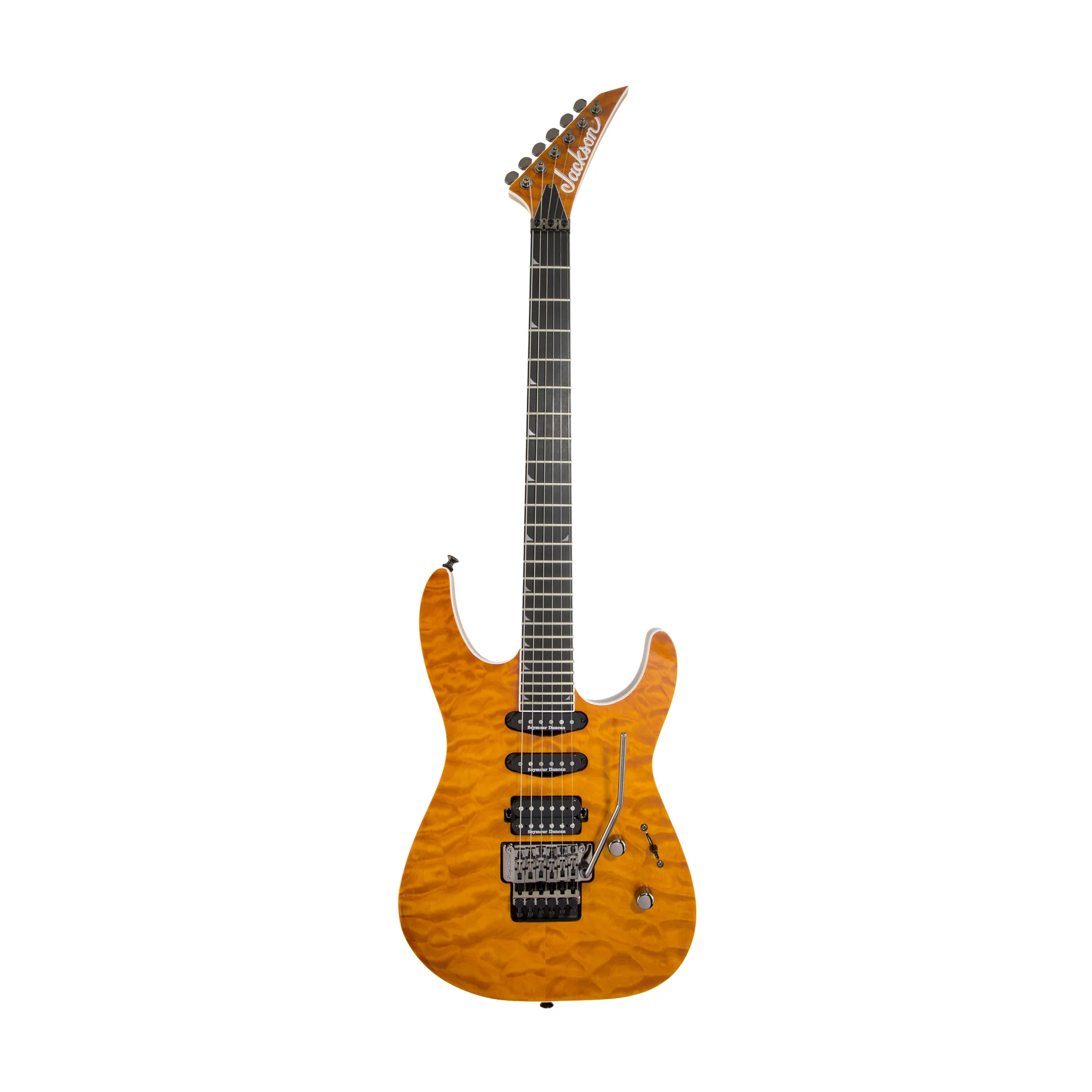 Jackson Pro Series Soloist SL3Q MAH Electric Guitar, Ebony FB, Dark Amber