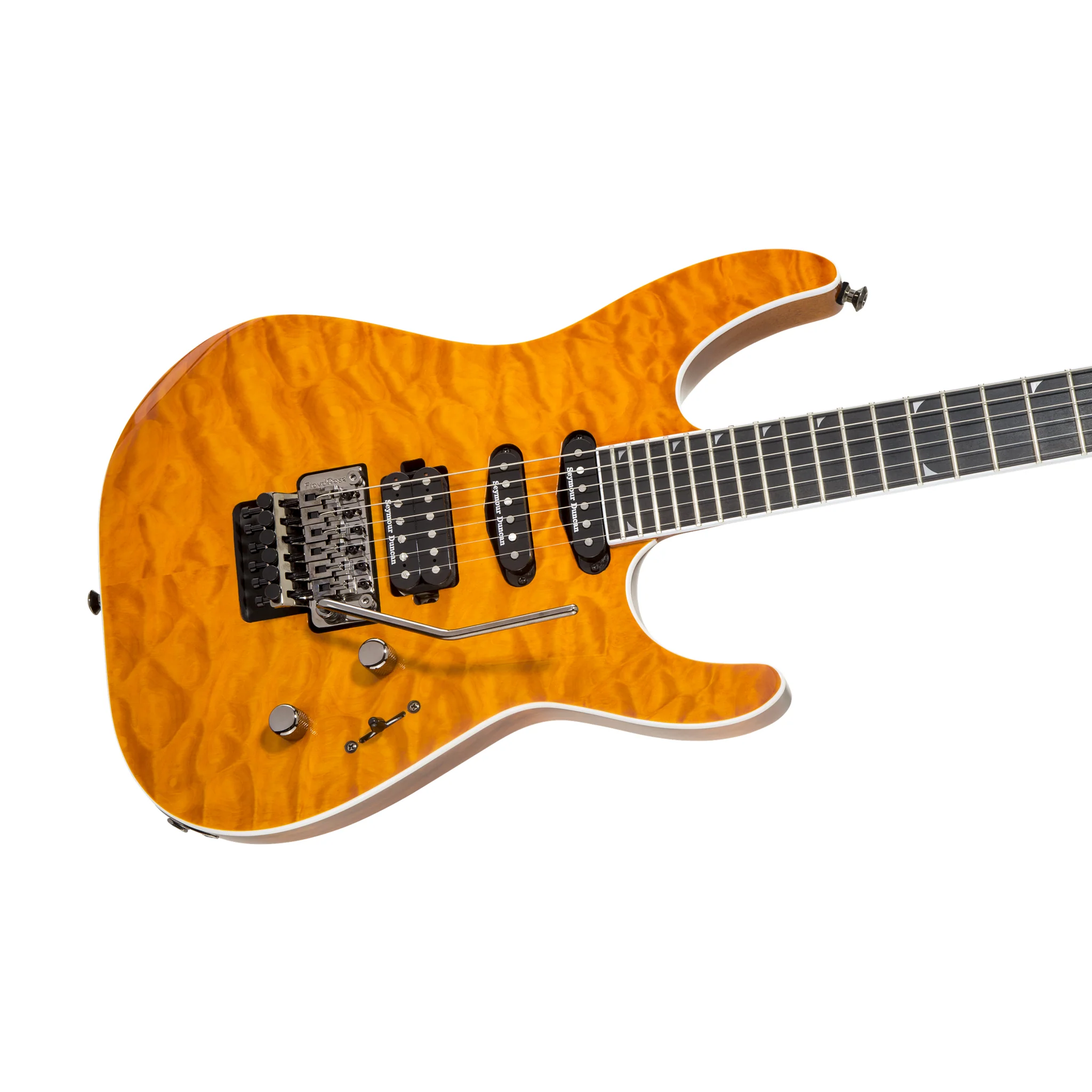 Jackson Pro Series Soloist SL3Q MAH Electric Guitar, Ebony FB, Dark Amber - Image 3