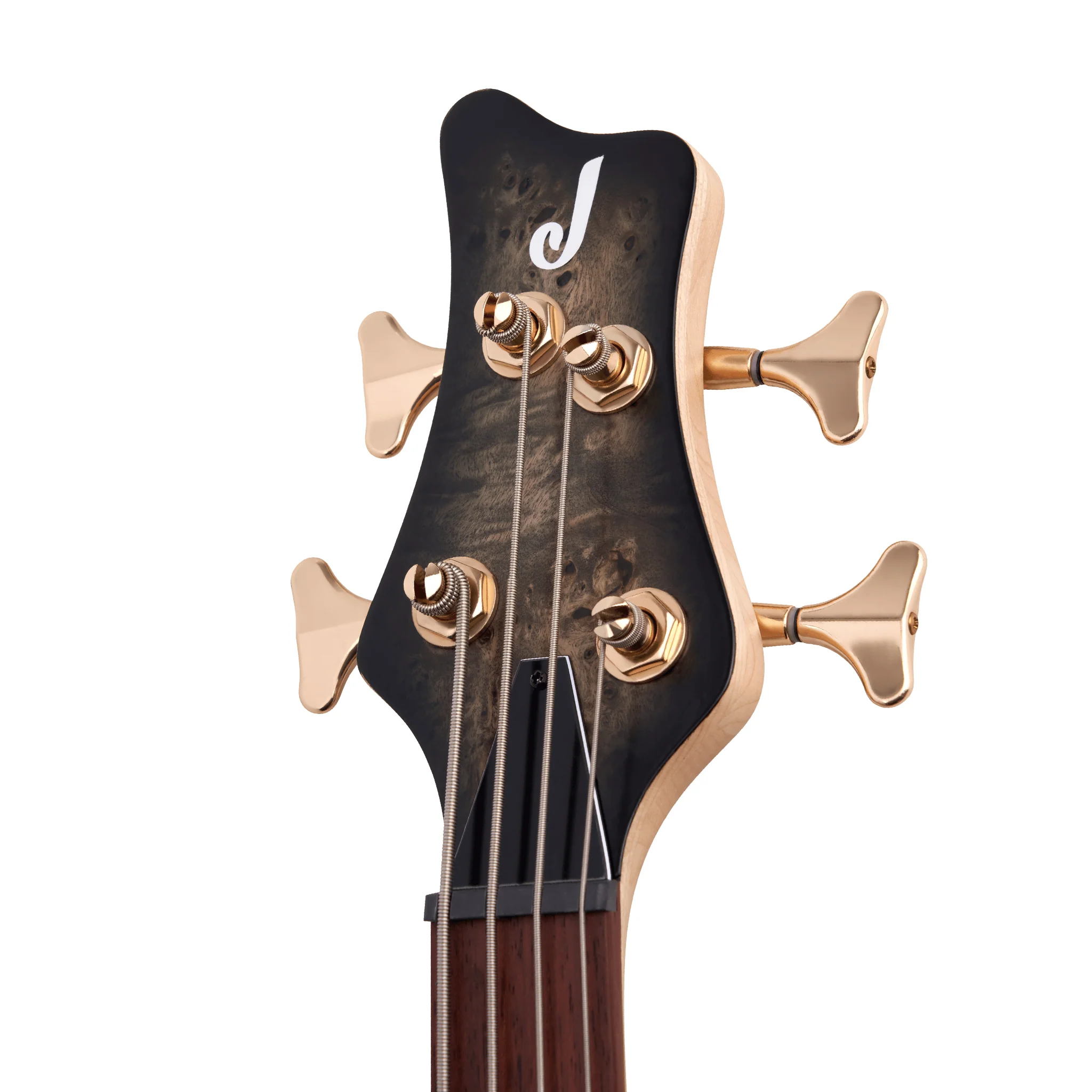 Jackson Pro Series Spectra SBP IV Bass Guitar, Caramelized Jatoba FB, Transparent Black Burst - Image 4