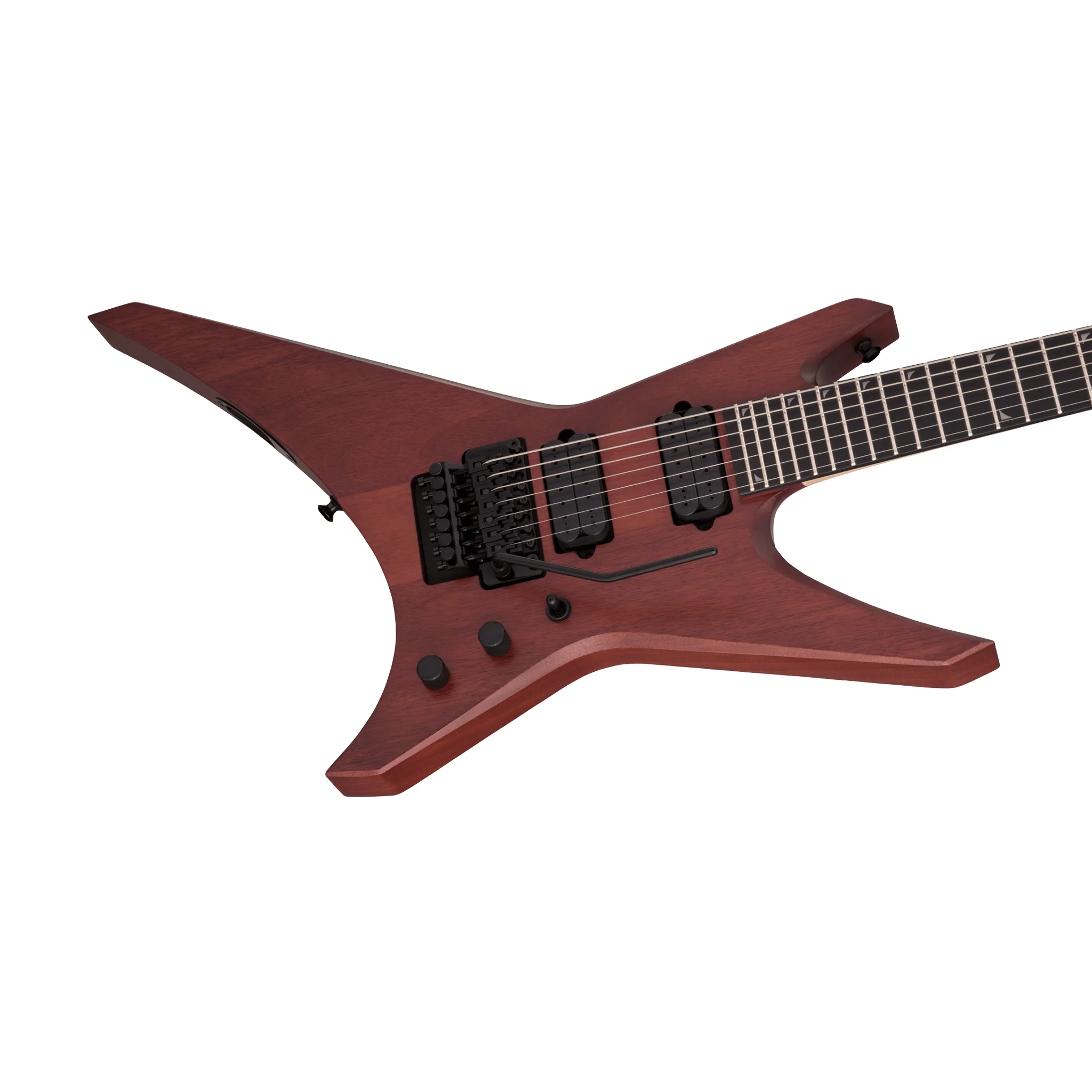 Jackson Pro Series WR7 Dave Davidson Signature Warrior Electric Guitar, Ebony FB, Natural Walnut - Image 3