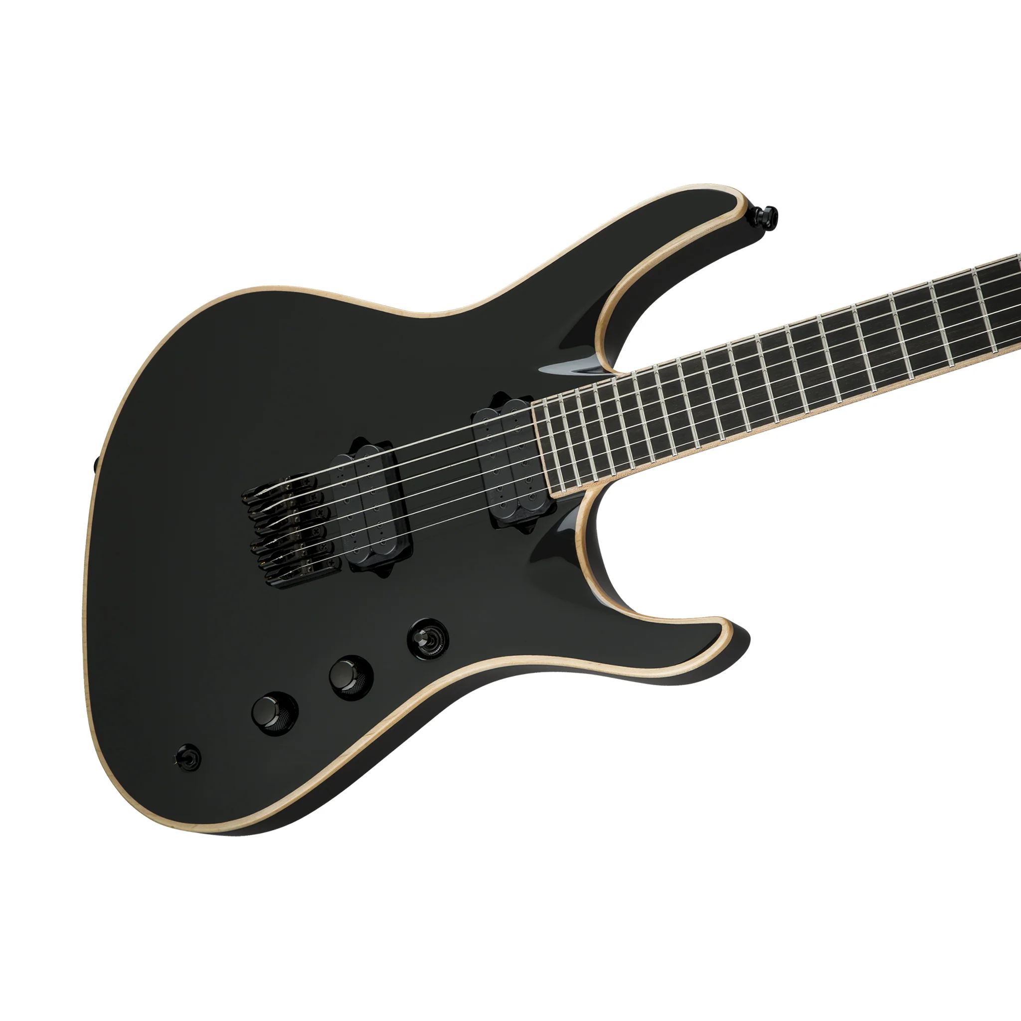 Jackson USA Signature Chris Broderick Soloist HT6 Electric Guitar, Ebony FB, Gloss Black - Image 3