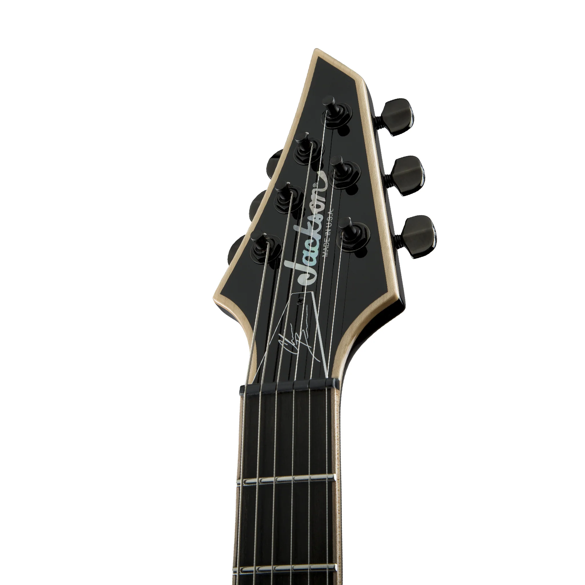 Jackson USA Signature Chris Broderick Soloist HT6 Electric Guitar, Ebony FB, Gloss Black - Image 4