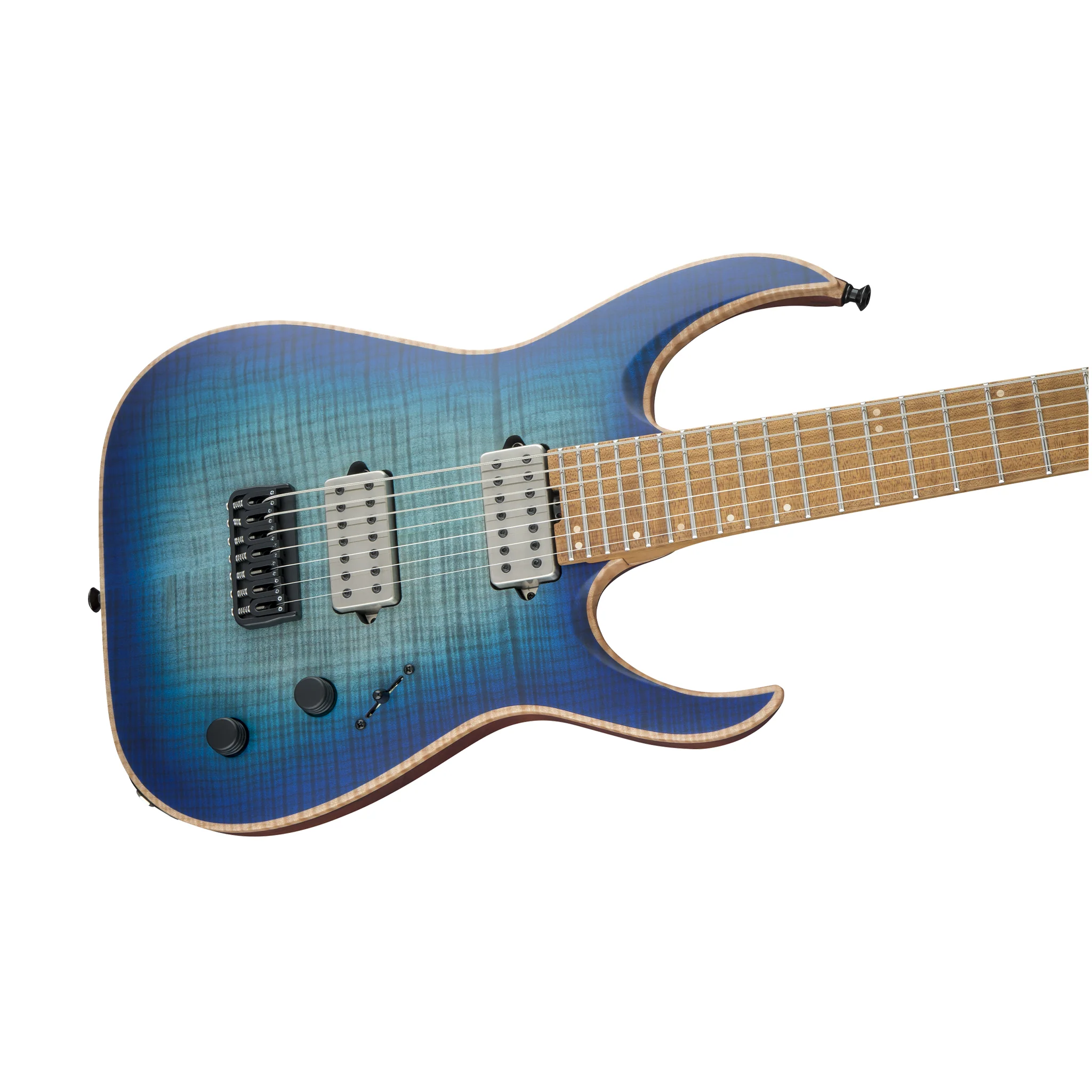 Jackson USA Signature Misha Mansoor Juggernaut HT7FM Electric Guitar, Laguna Burst - Image 3