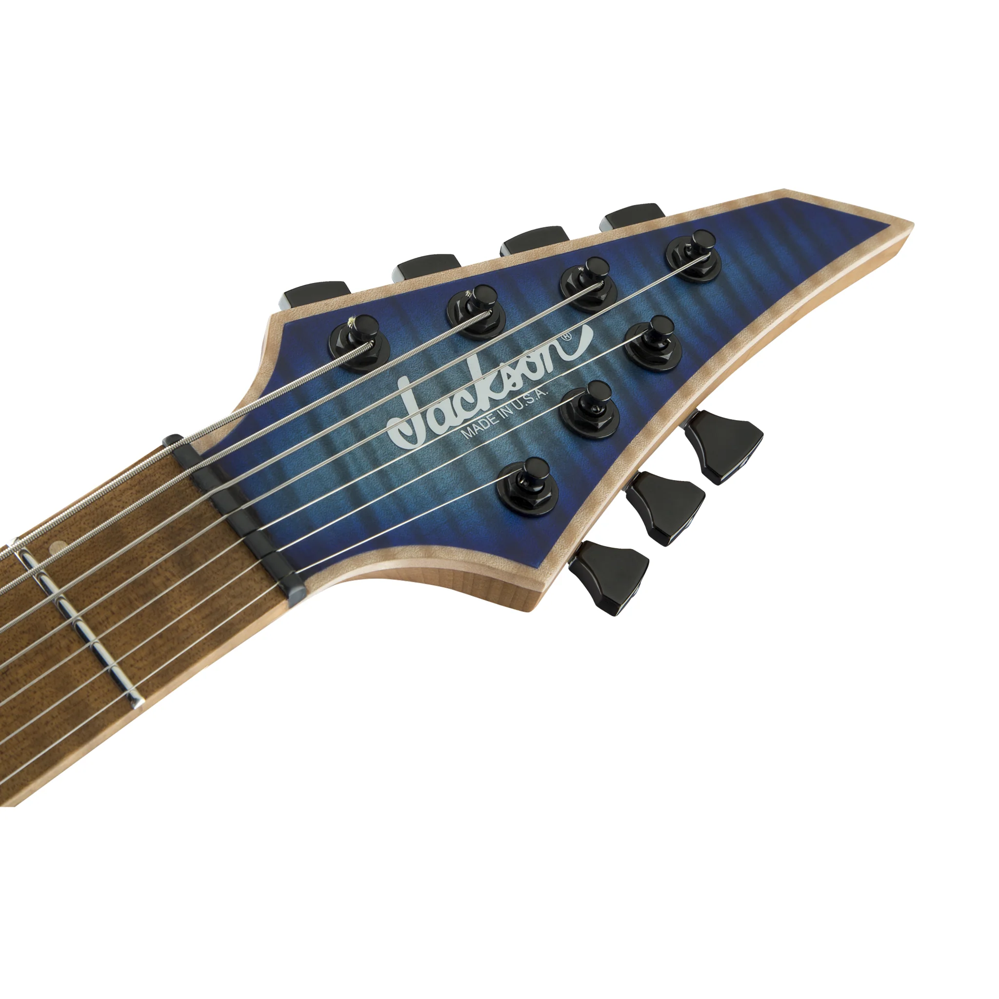 Jackson USA Signature Misha Mansoor Juggernaut HT7FM Electric Guitar, Laguna Burst - Image 4