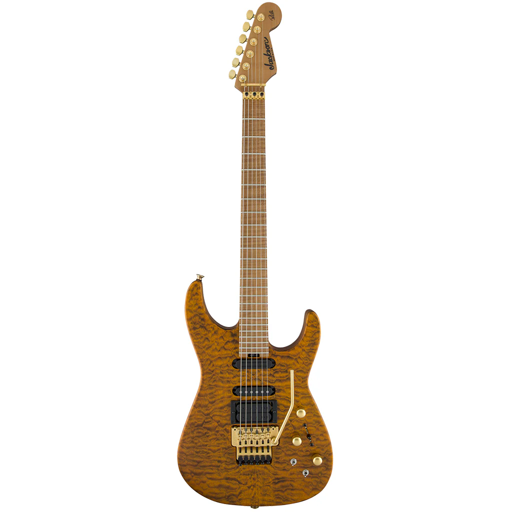 Jackson USA Signature Phil Collen PC1 Electric Guitar, Satin Trans Amber
