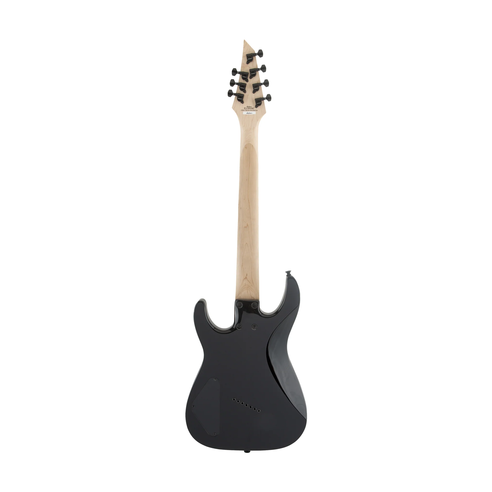 Jackson X Series Dinky Arch Top DKAF7 Multi-Scale Electric Guitar, Laurel FB, Gloss Black - Image 2