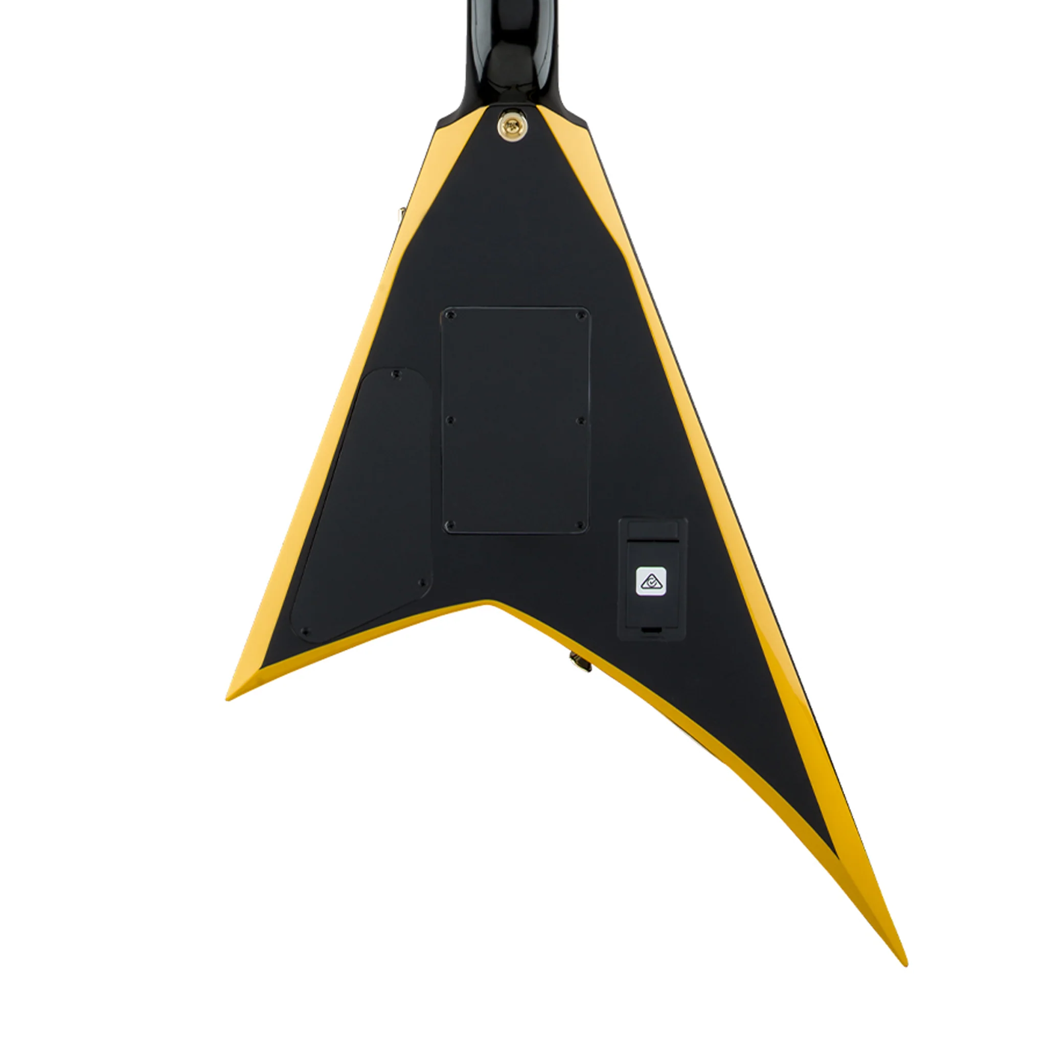 Jackson X Series Rhoads RRX24 Electric Guitar, Black with Yellow Bevels - Image 4