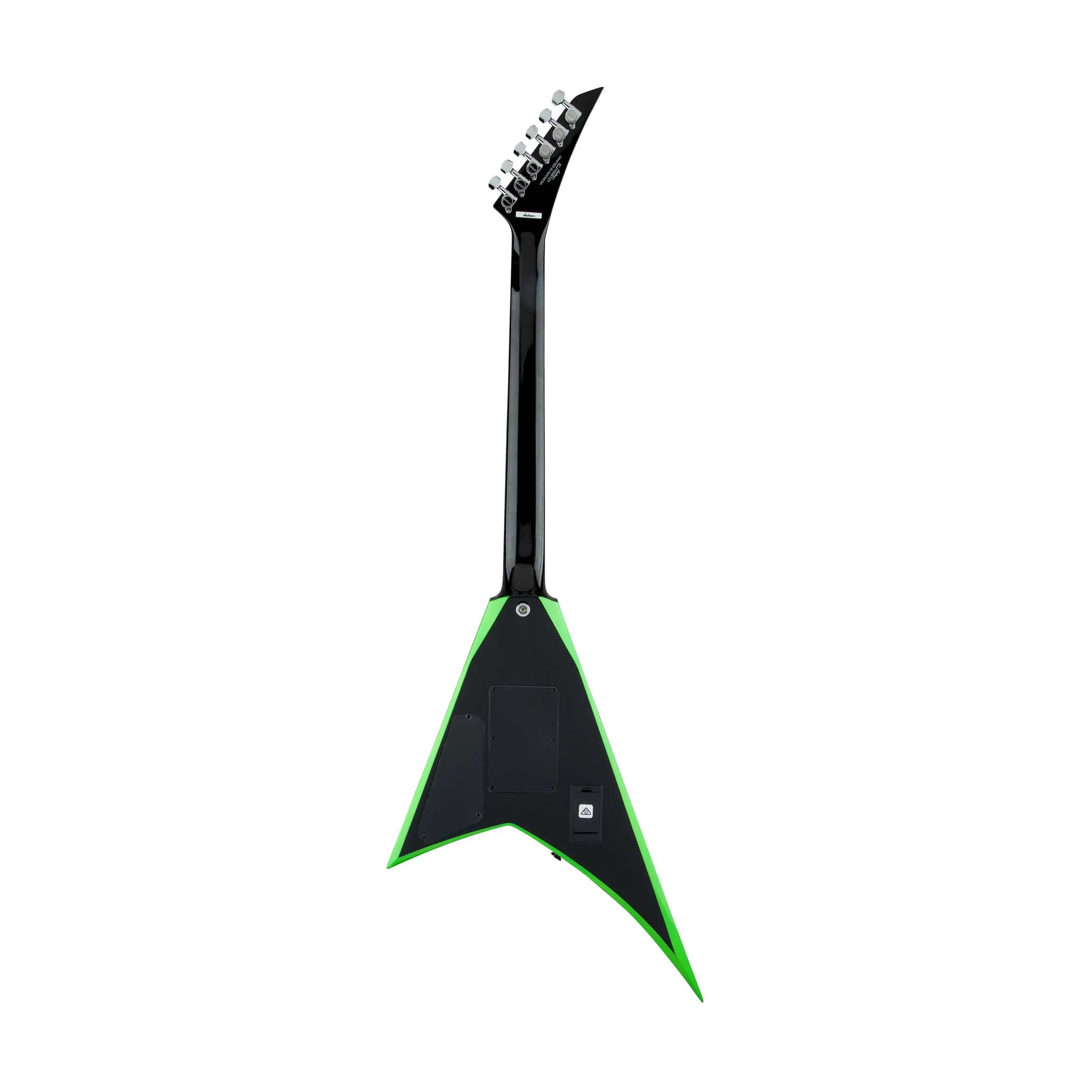 Jackson X series Rhoads RRX24 Electric Guitar, RW FB, Black w/Neon Green Bevels - Image 2