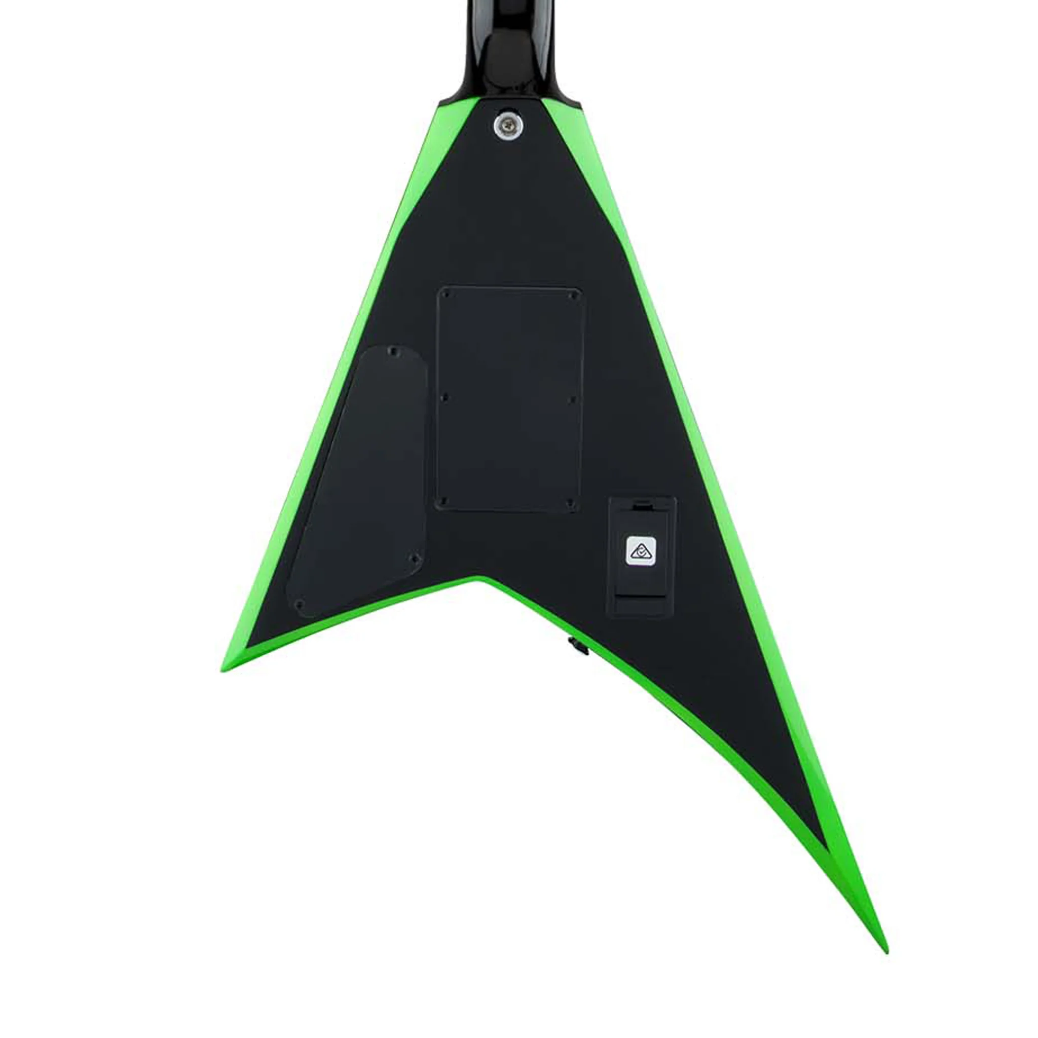 Jackson X series Rhoads RRX24 Electric Guitar, RW FB, Black w/Neon Green Bevels - Image 4
