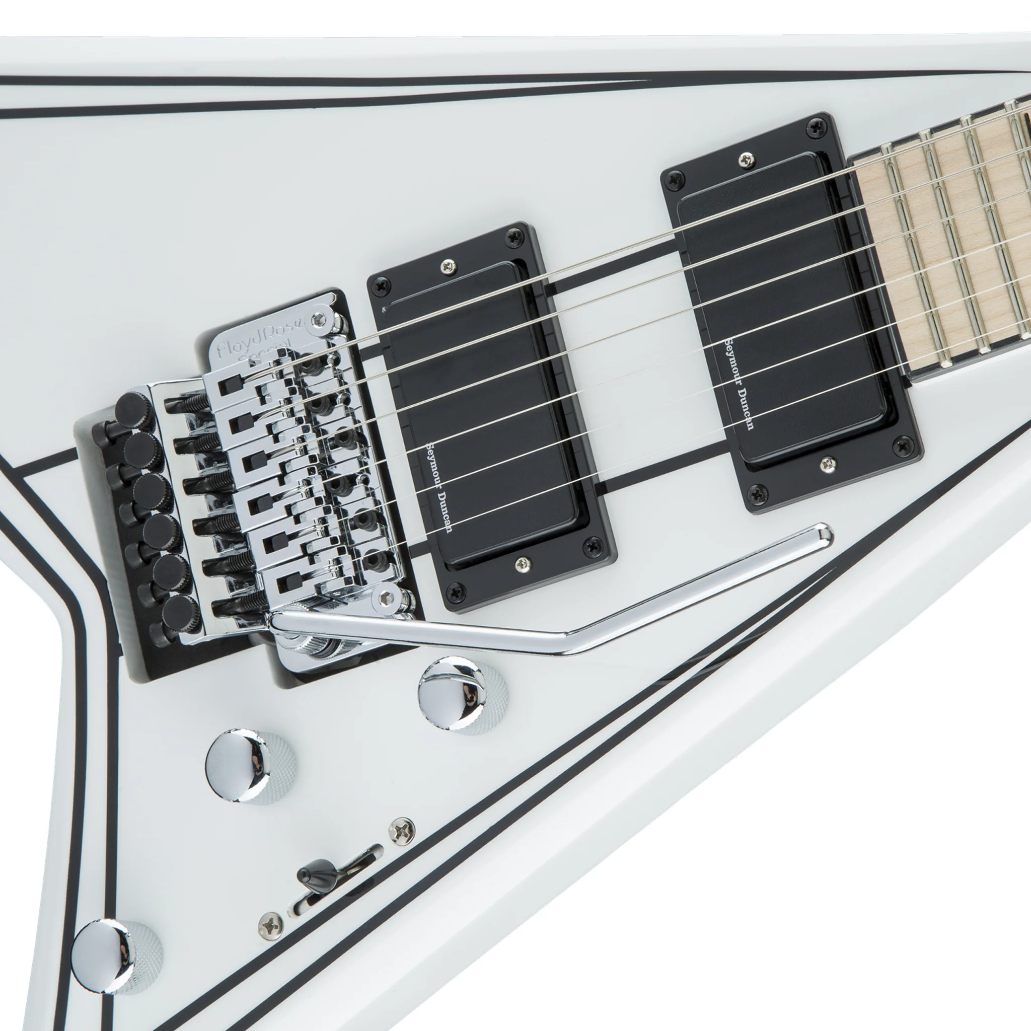 Jackson X Series Rhoads RRX24M Electric Guitar, Maple FB, Snow White w/Black Pinstripes - Image 6