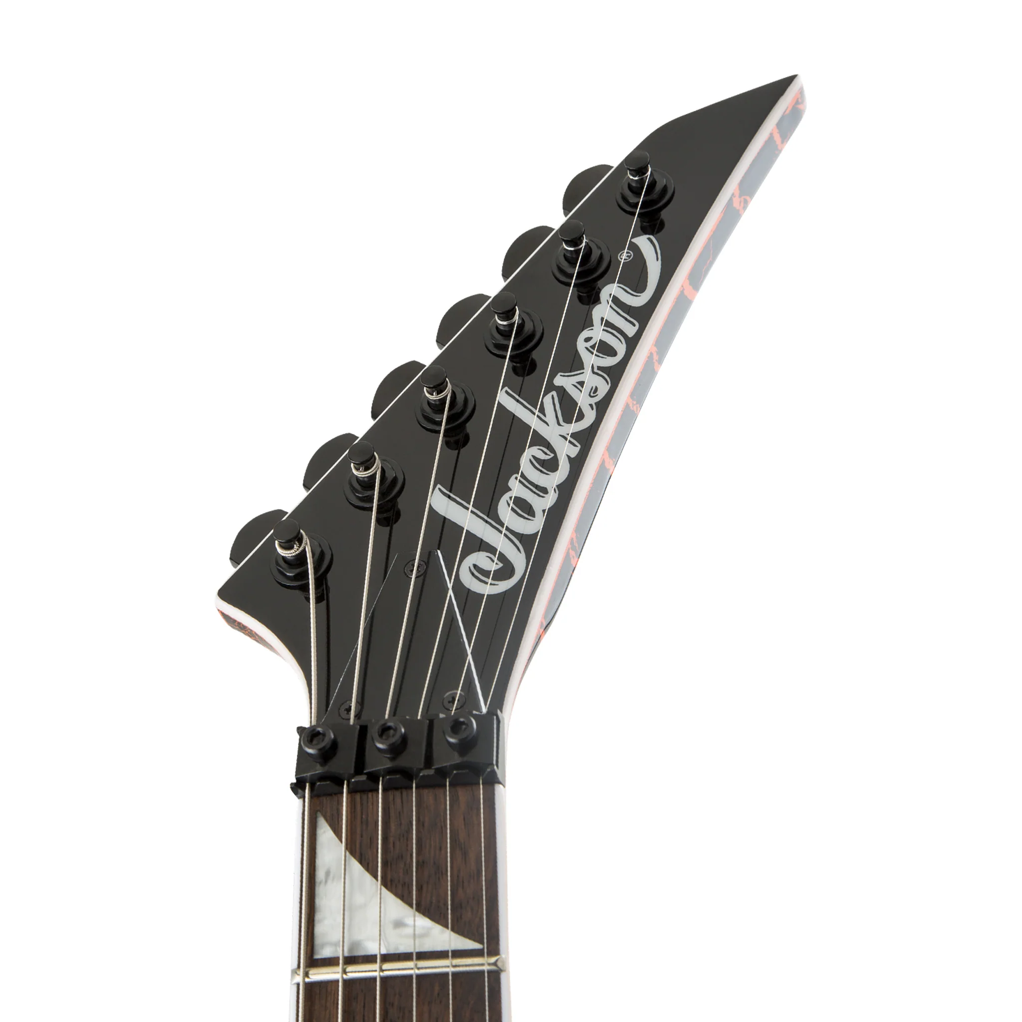 Jackson X Series Soloist SLX Crackle Electric Guitar, Laurel FB, Orange Crackle - Image 5