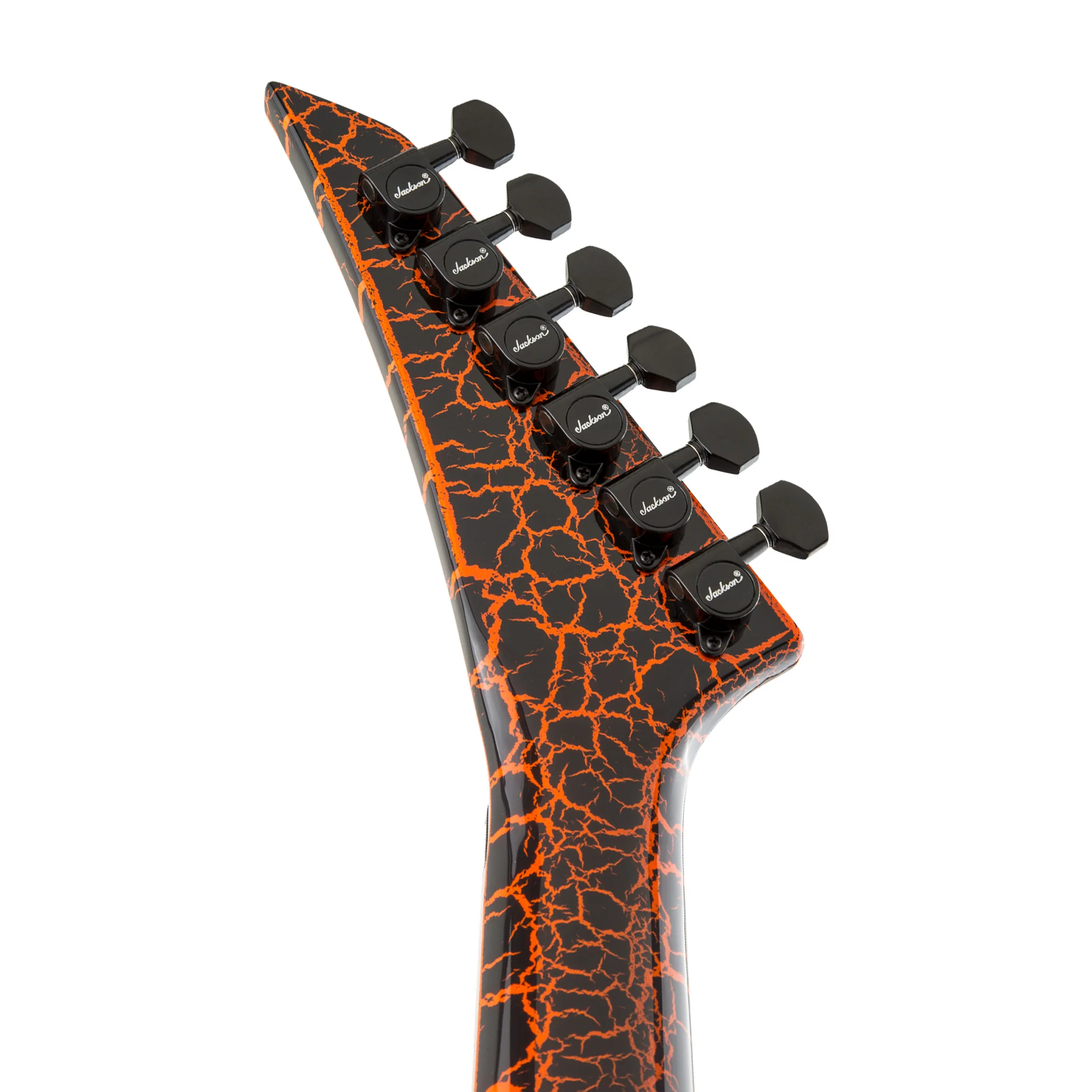 Jackson X Series Soloist SLX Crackle Electric Guitar, Laurel FB, Orange Crackle - Image 8