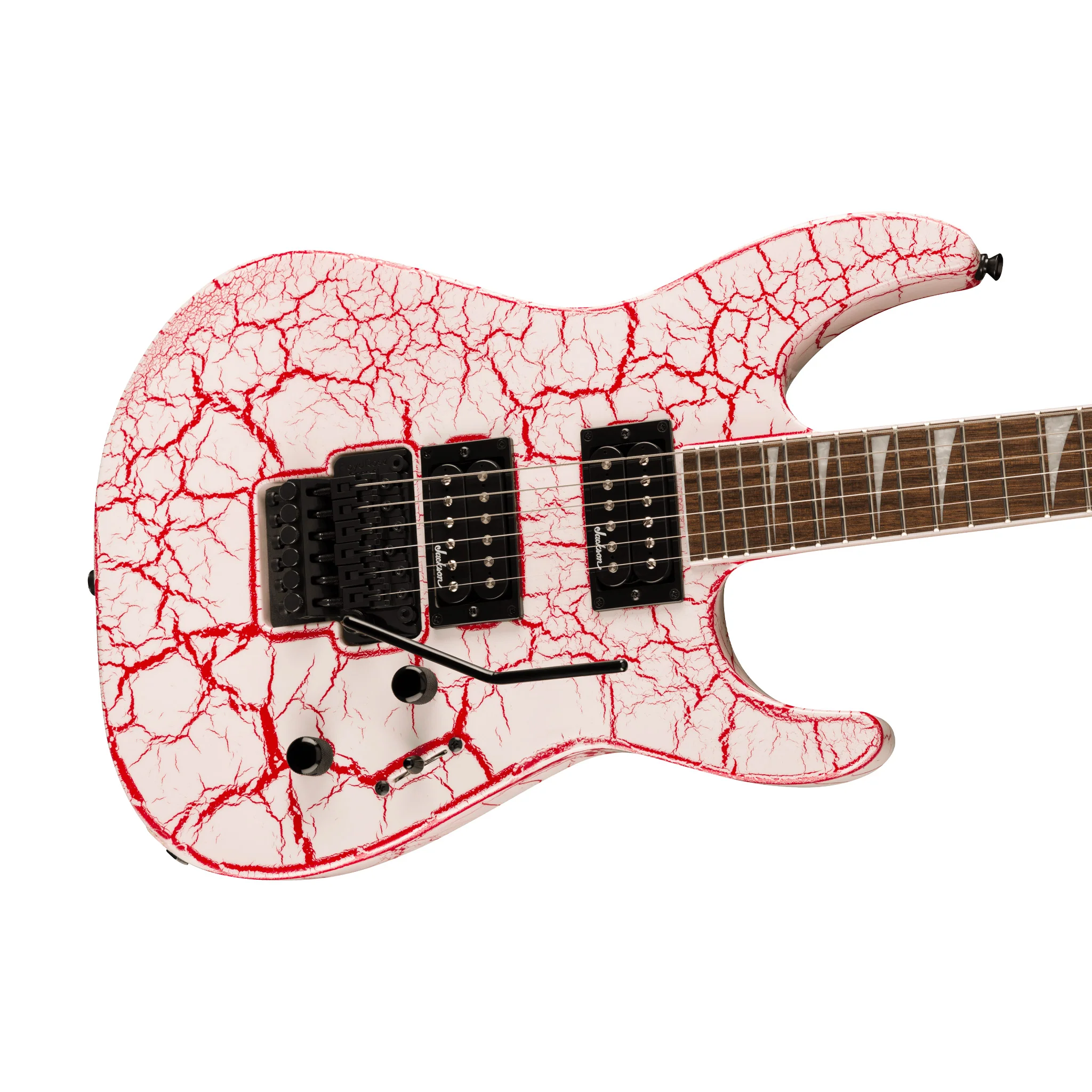 Jackson X Series Soloist SLX DX Electric Guitar, Laurel FB, Bloodshot Crackle - Image 5