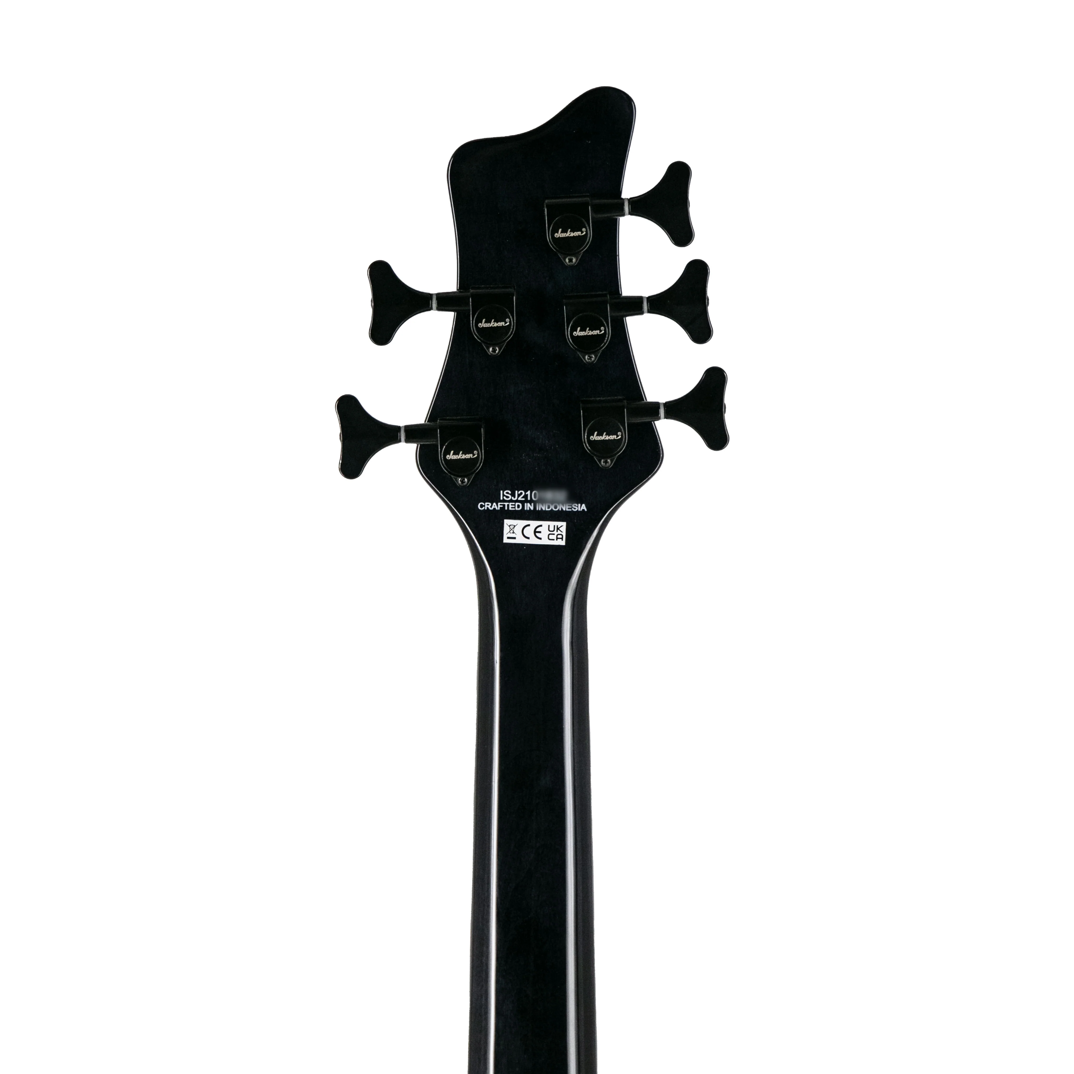 Jackson X Series Spectra Bass SBXQ V Electric Guitar, Laurel FB, Transparent Black Burst, ISJ210XXXX - Image 9
