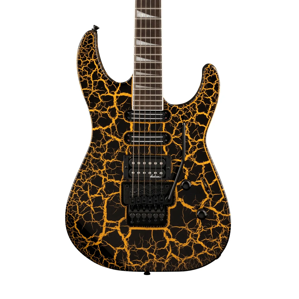 Jackson X Soloist SL3X DX Electric Guitar, Yellow Crackle - Image 3