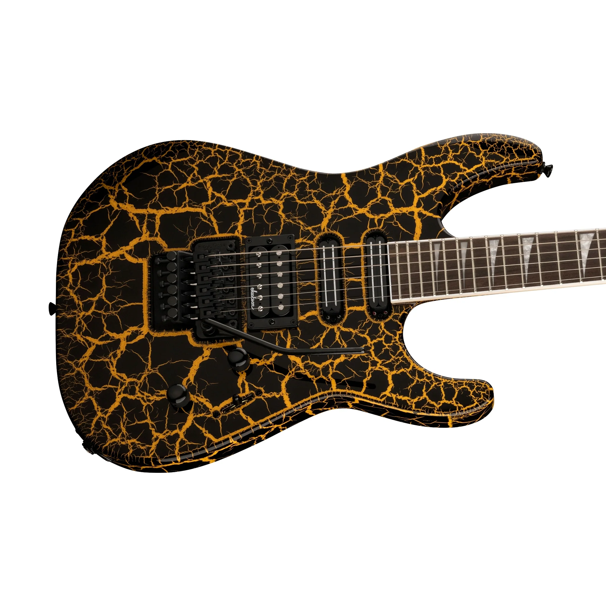 Jackson X Soloist SL3X DX Electric Guitar, Yellow Crackle - Image 5