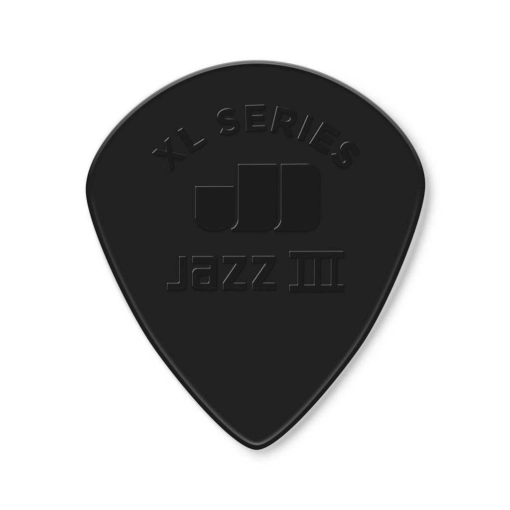 Jim Dunlop 47PXLS Nylon Jazz III XL Guitar Picks, Black Stiffo, 6-Pack - Image 3