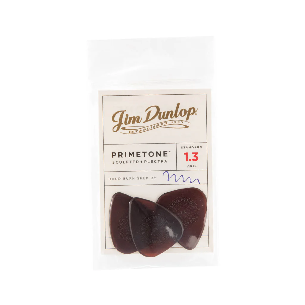 Jim Dunlop 510 Primetone Standard Grip Pick, 1.3mm, 3-Pack