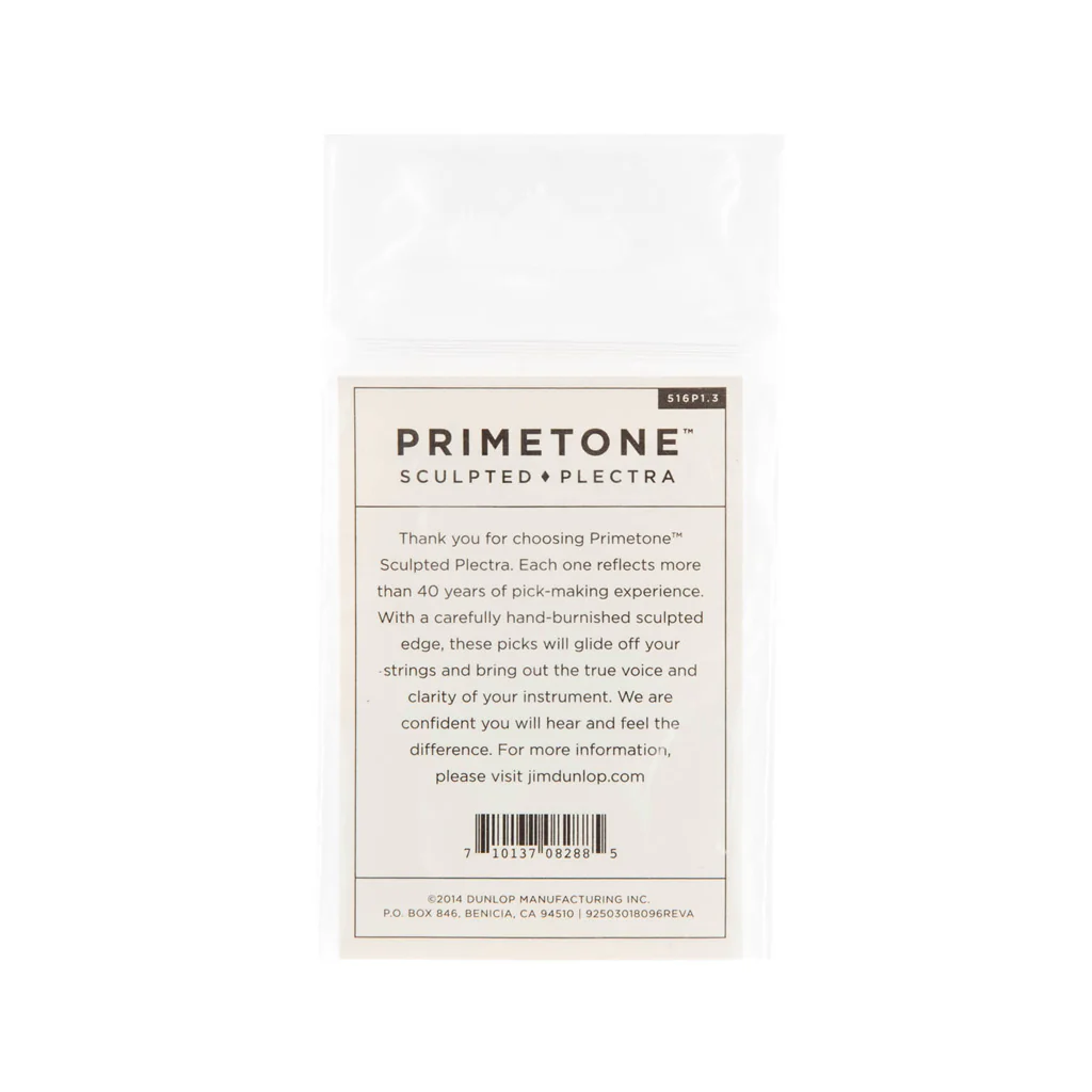 Jim Dunlop 516P 1.3 Primetone Small Triangle w/Grip Pick, 3-Pick Player's Pack - Image 2