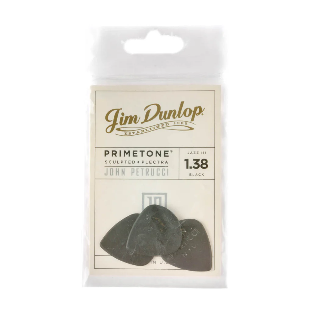 Jim Dunlop 518PJPBK John Petrucci Picks, Black, Pack of 3 - Image 3