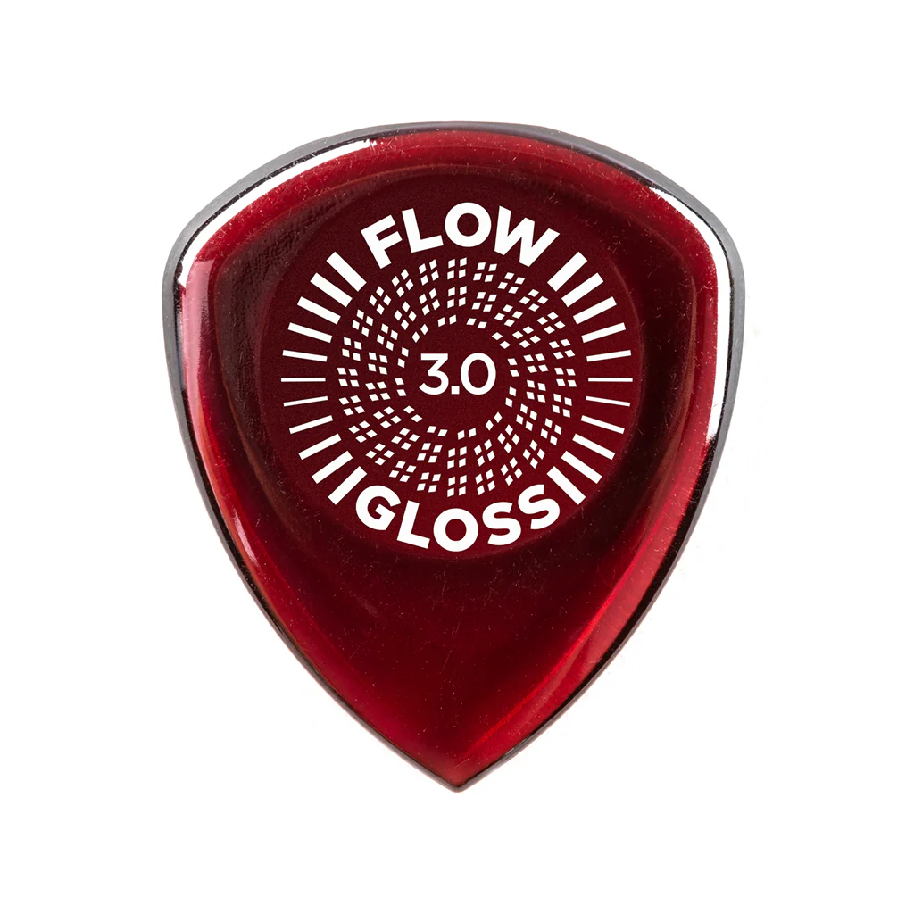 Jim Dunlop 550P3.0 Flow Gloss 3.0MM Guitar Pick, 3-Pack - Image 2