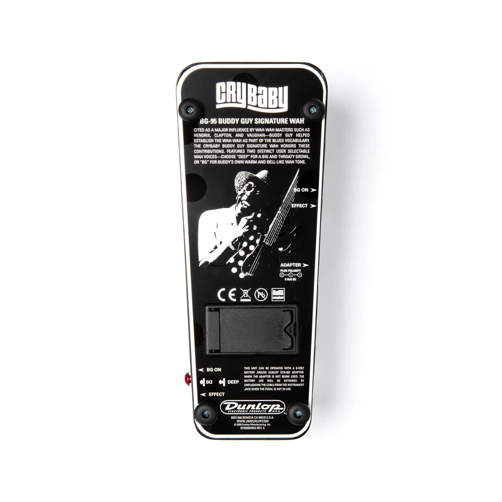 Jim Dunlop BG95 Buddy Guy Signature Cry Baby Wah Guitar Effects Pedal - Image 6